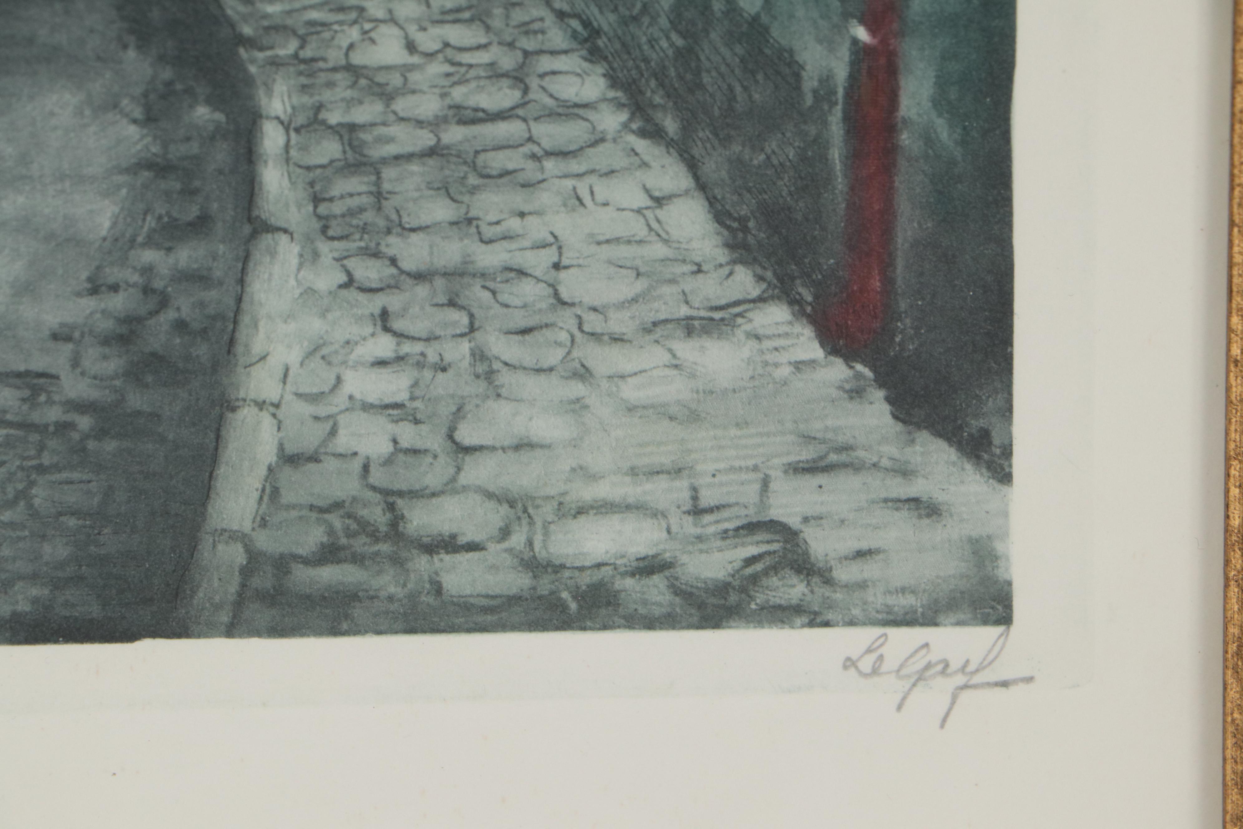 Le Garf Hand-Colored Etchings "Barbizon - Atelier J.F. Millet"