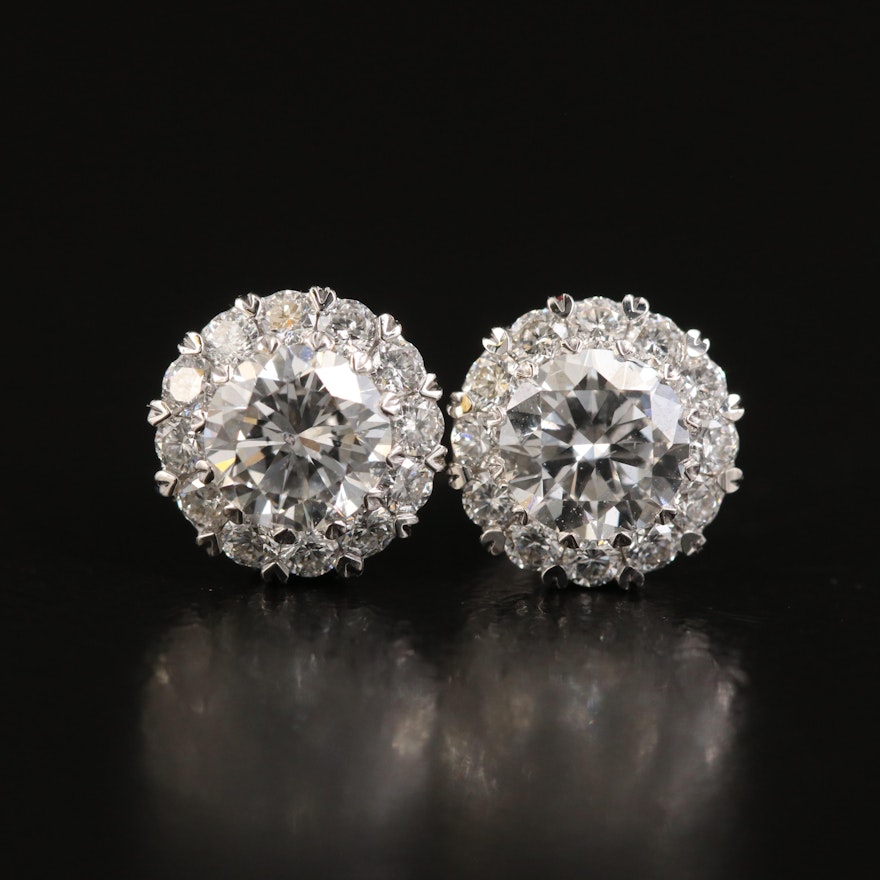 14K 1.08 CTW Lab Grown Diamond Stud Earrings