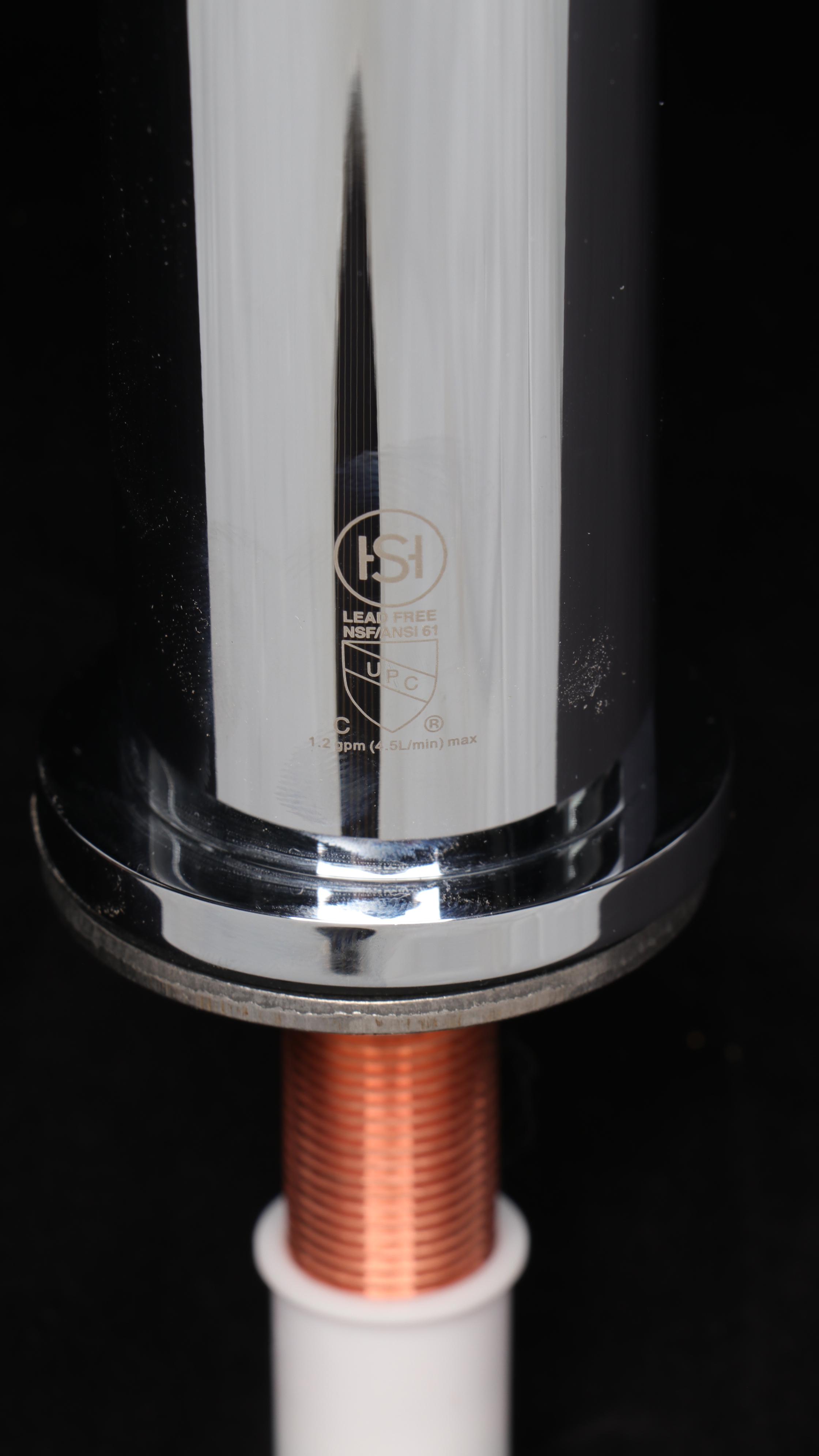 Rectangular Porcelain Undermount Sink with Chrome Widespread Waterfall Faucet