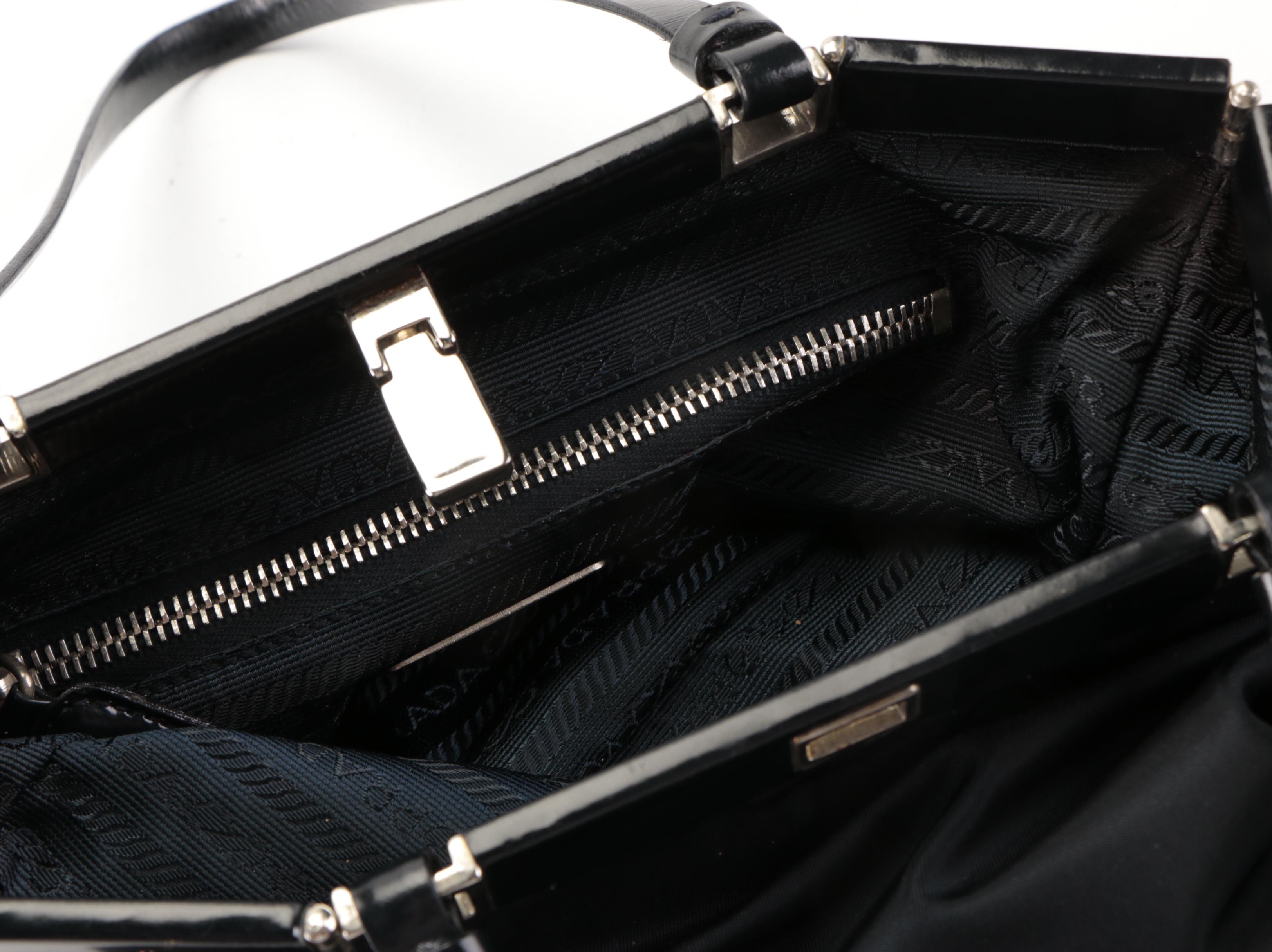 Prada Nylon and Leather Handbag