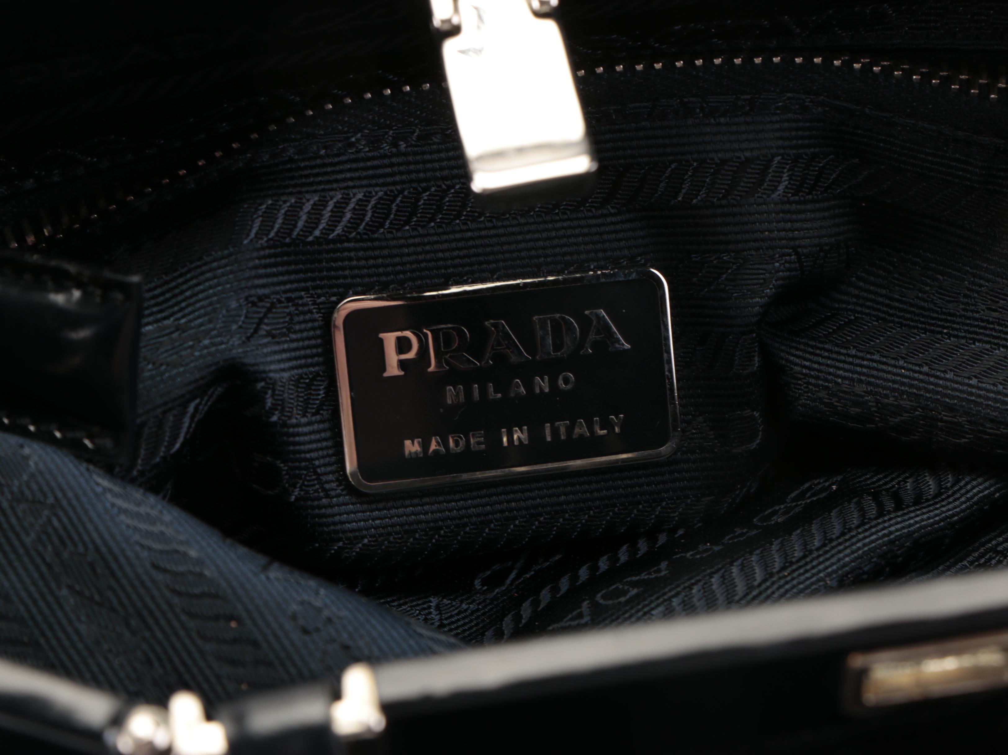 Prada Nylon and Leather Handbag