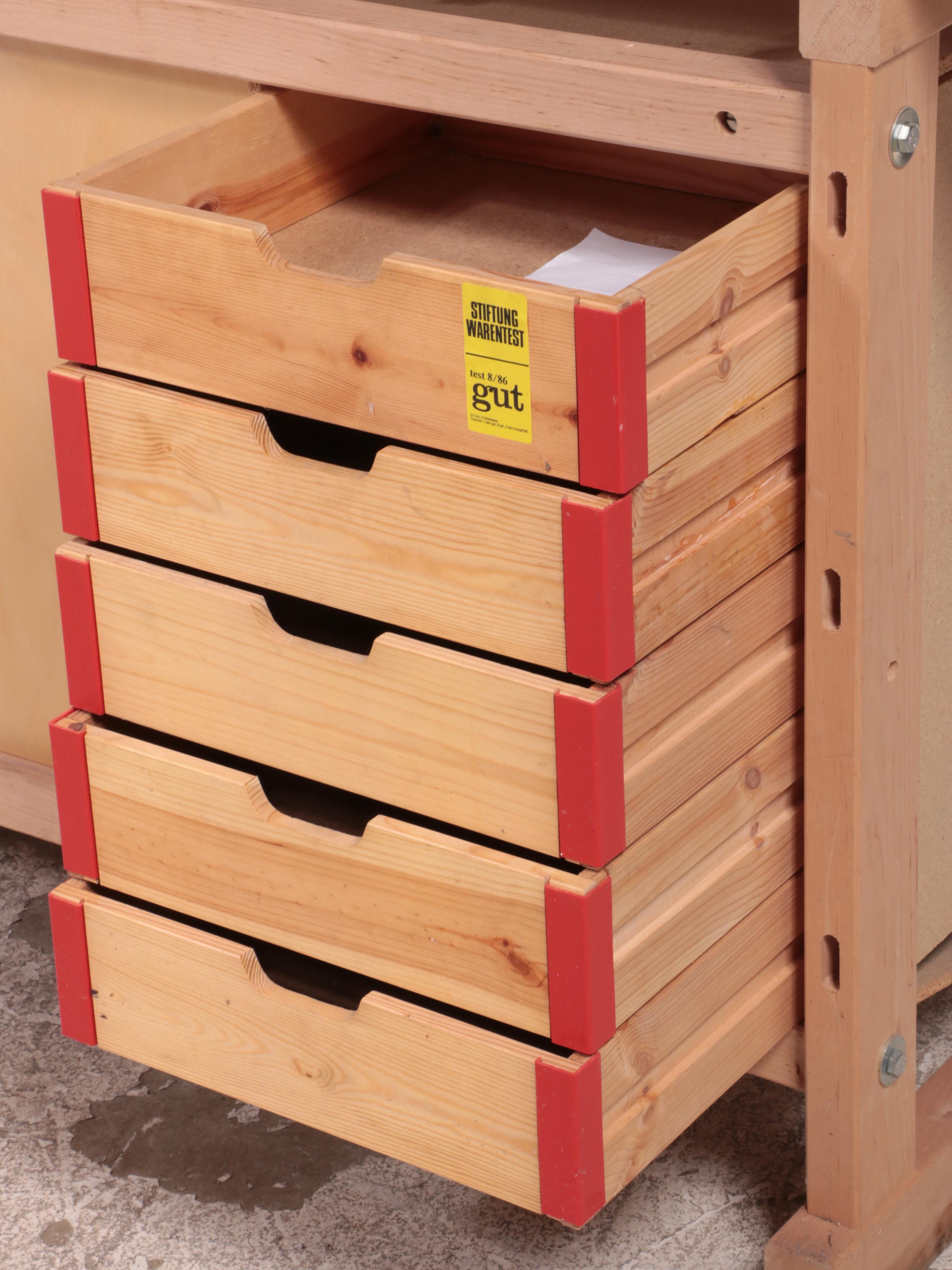 Sjöbergs Maple Workbench with Drawers and Vice Clamp