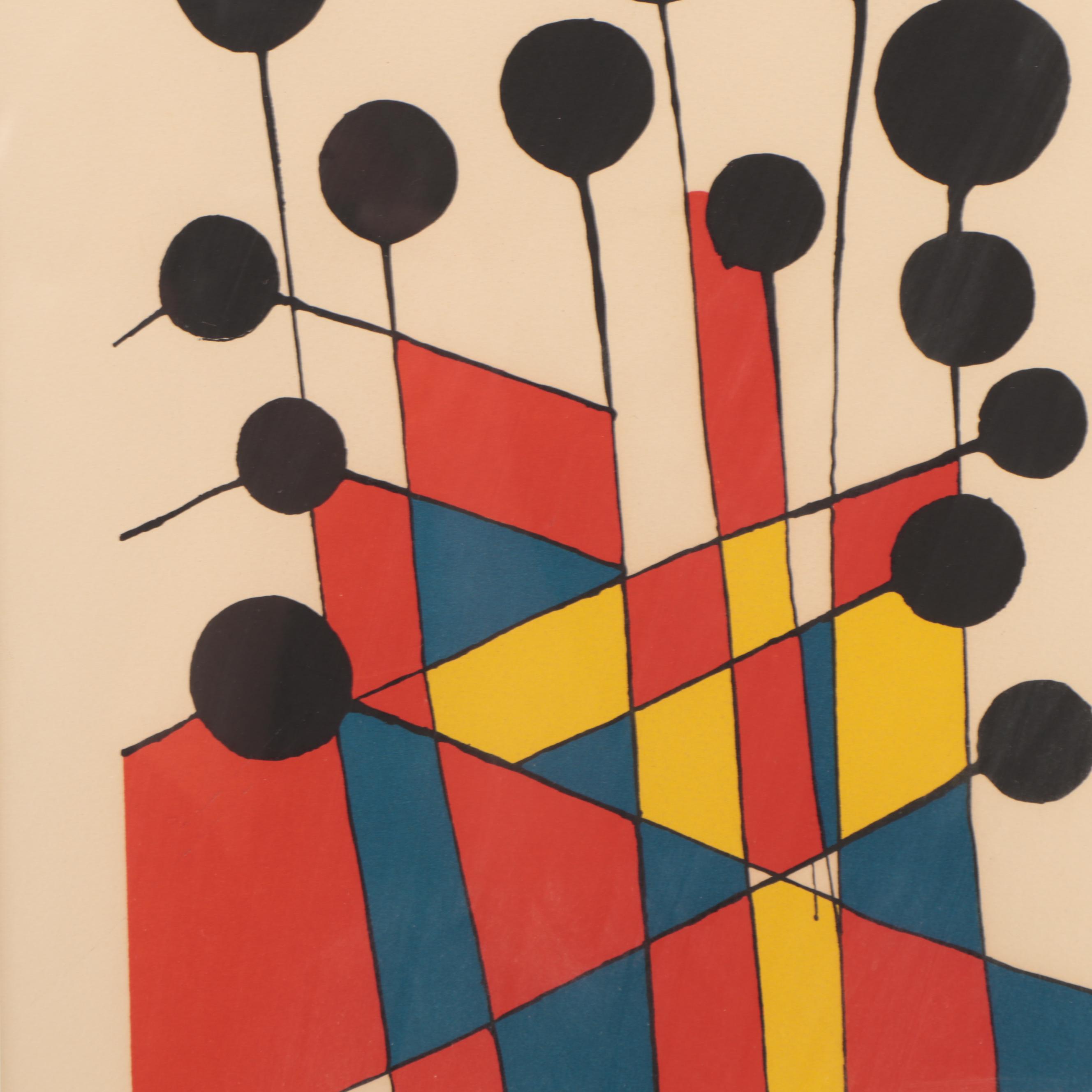 Alexander Calder Lithograph "Balloons," 1971