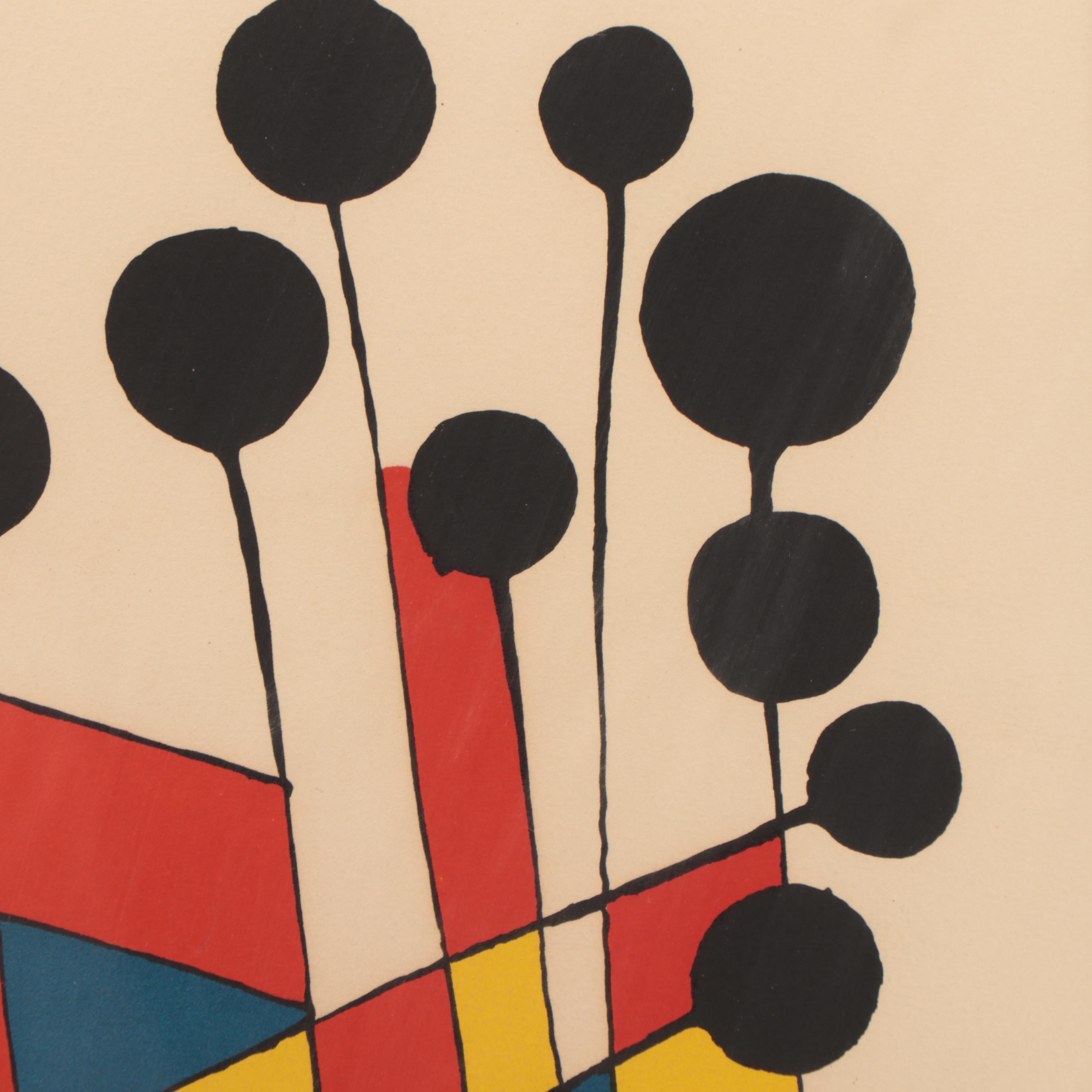 Alexander Calder Lithograph "Balloons," 1971
