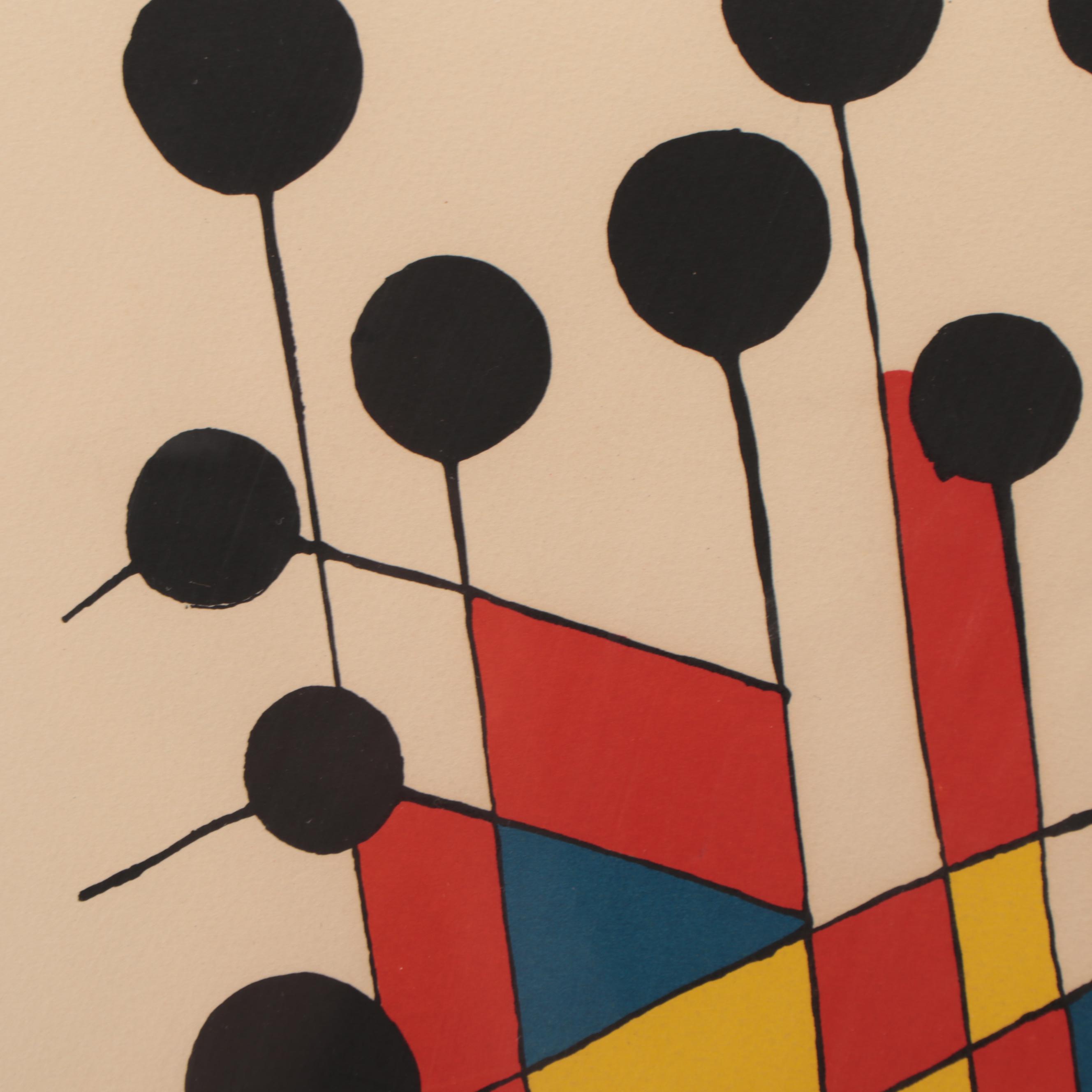 Alexander Calder Lithograph "Balloons," 1971