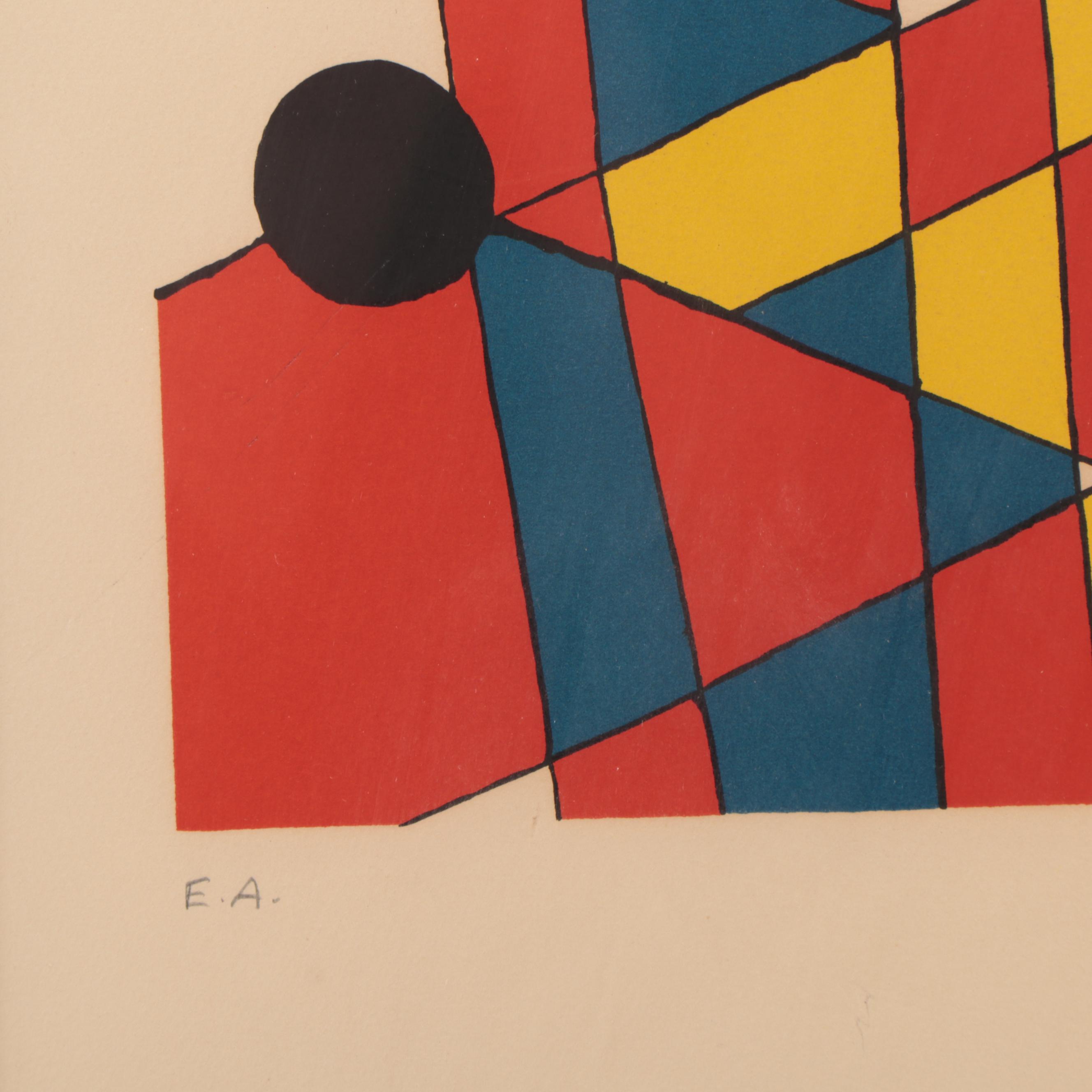 Alexander Calder Lithograph "Balloons," 1971