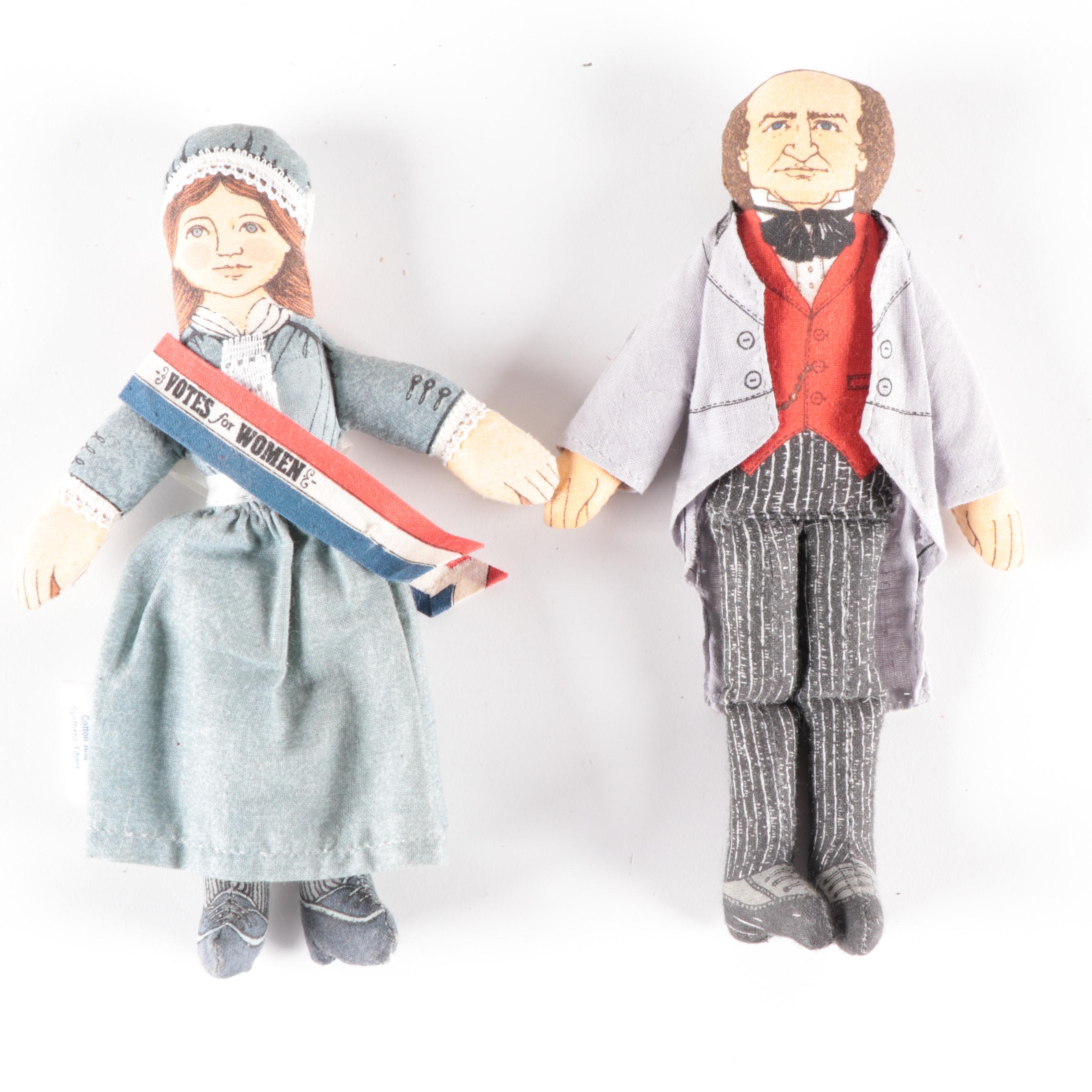 Hallmark Cloth Dolls Including "Mark Twain", "Susan B. Anthony" and Others