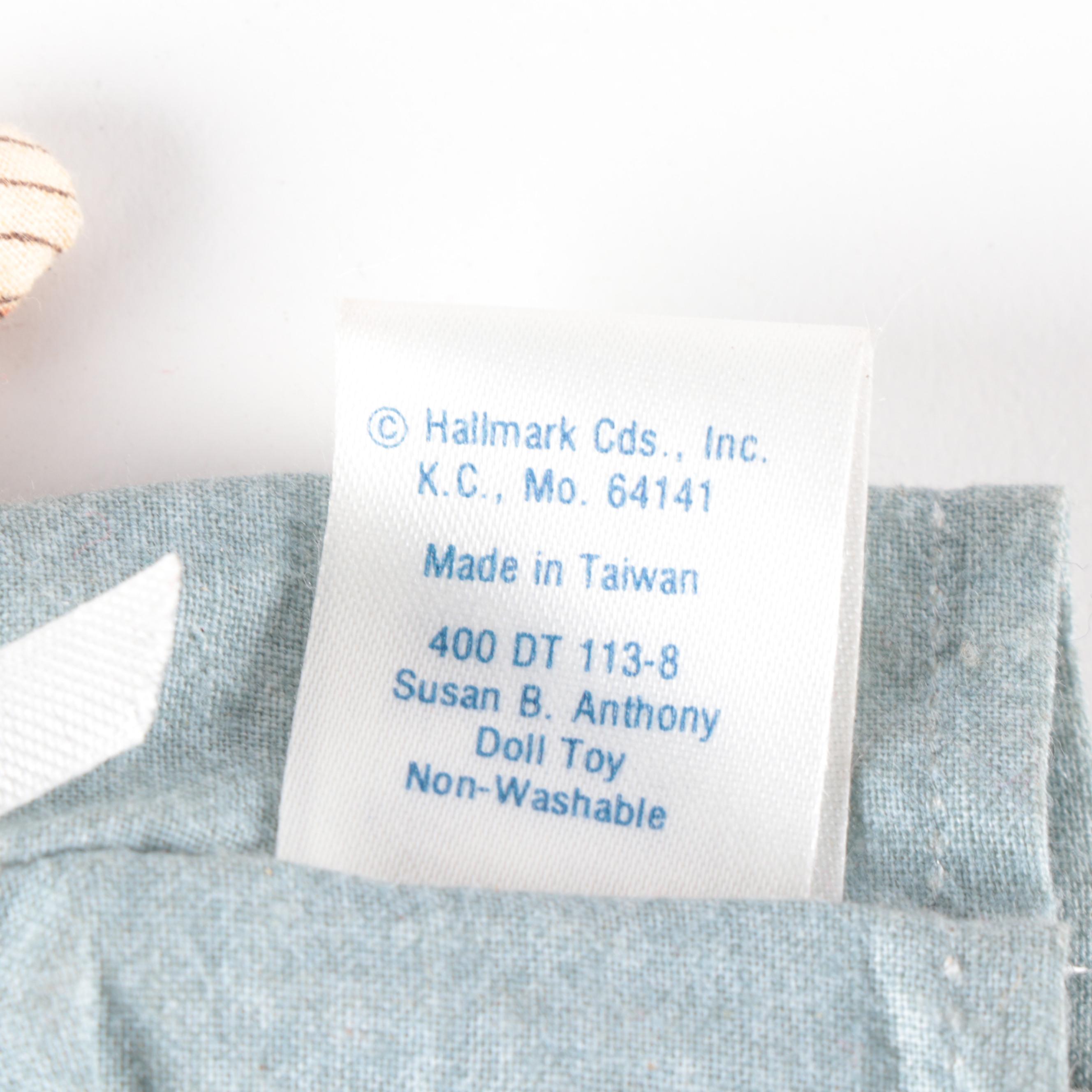 Hallmark Cloth Dolls Including "Mark Twain", "Susan B. Anthony" and Others