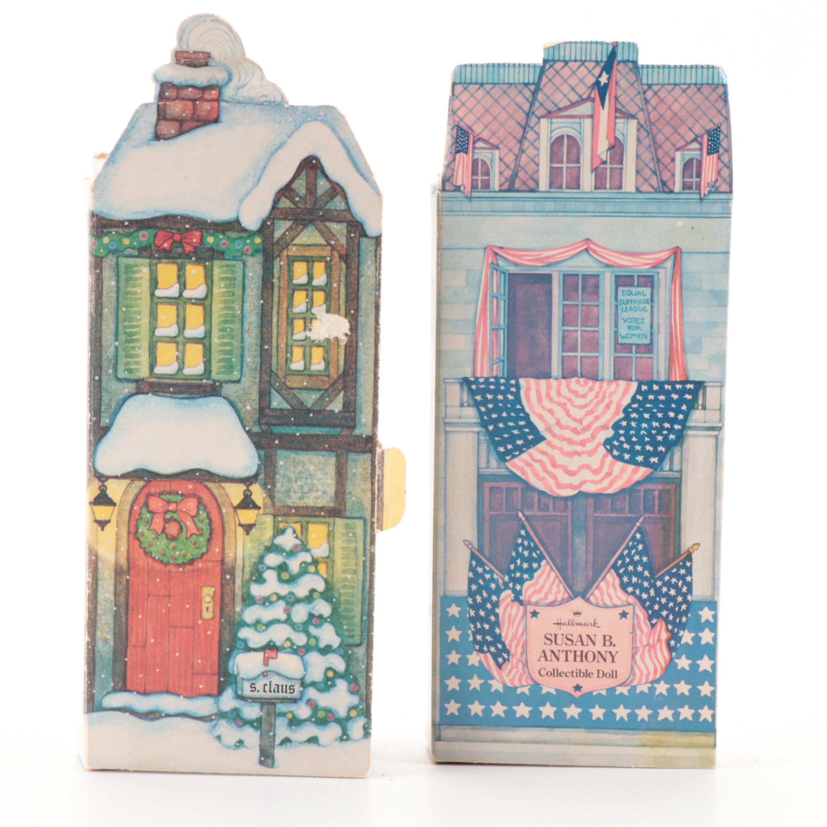 Hallmark Cloth Dolls Including "Mark Twain", "Susan B. Anthony" and Others