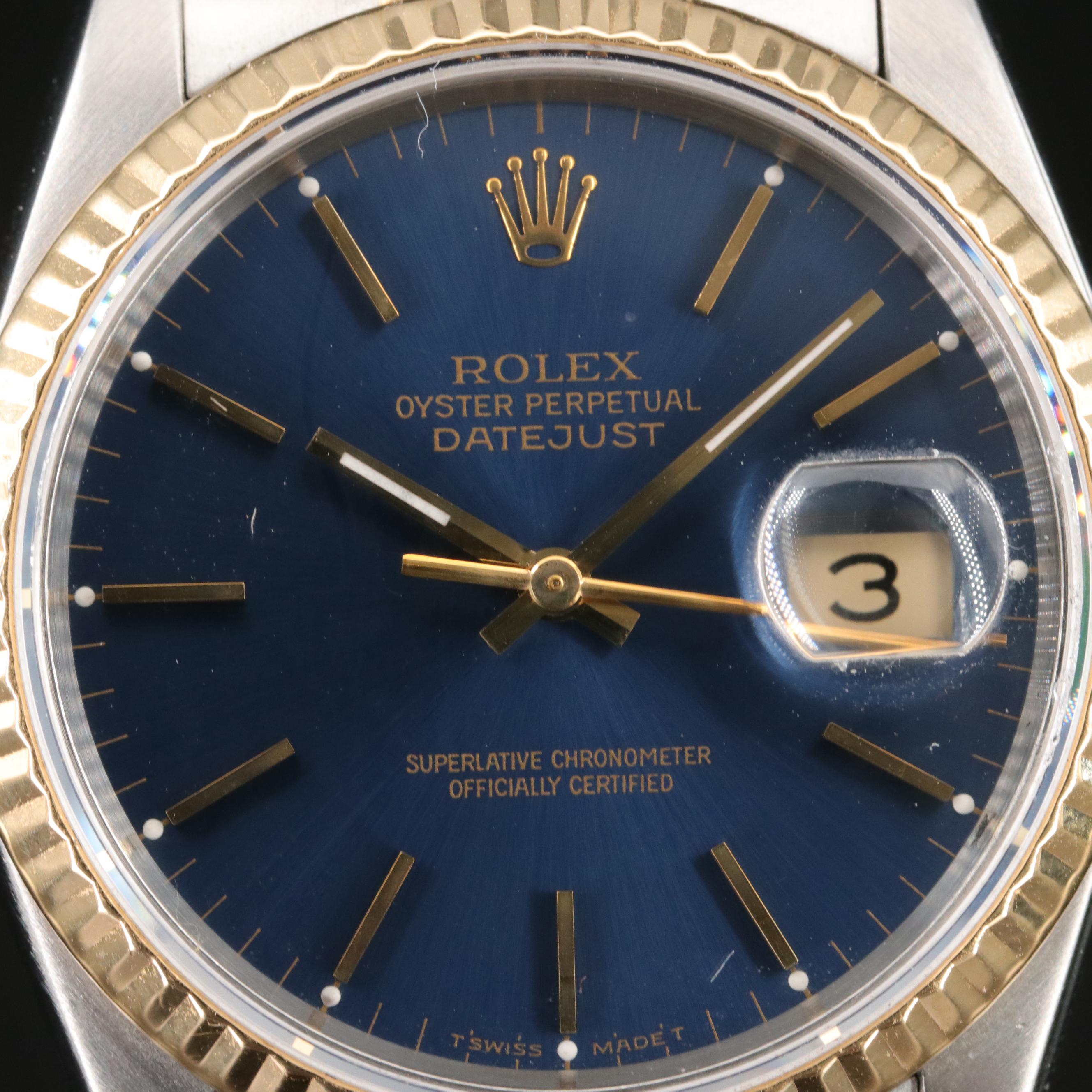 1993 Rolex Oyster Perpetual Datejust Watch