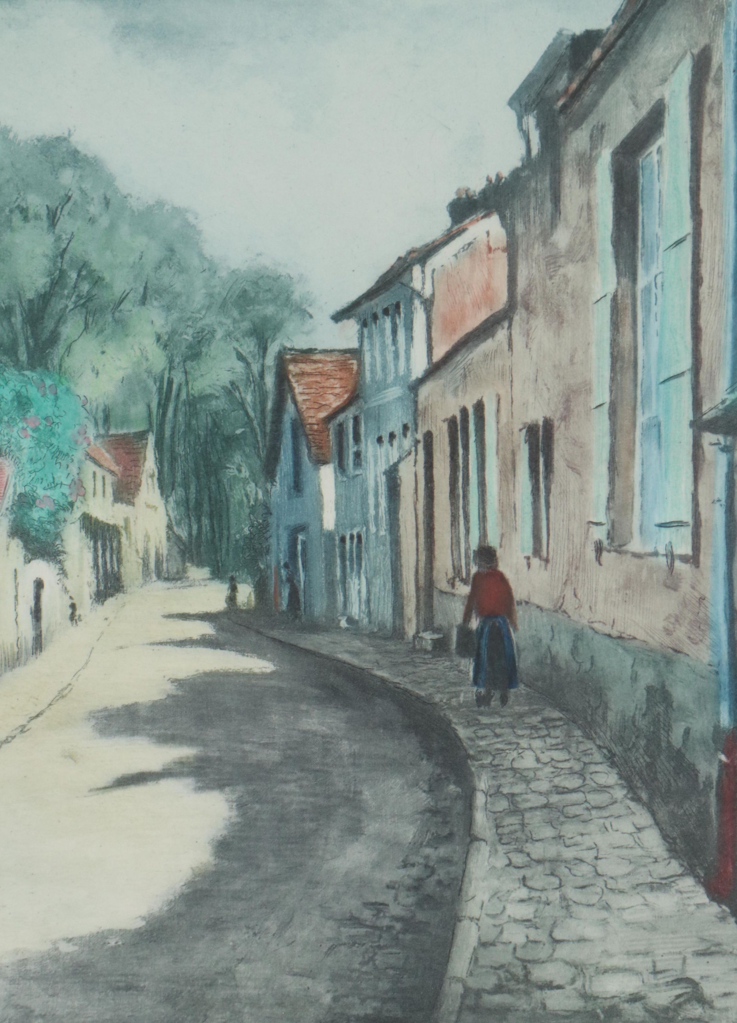 Le Garf Hand-Colored Etchings "Barbizon - Atelier J.F. Millet"