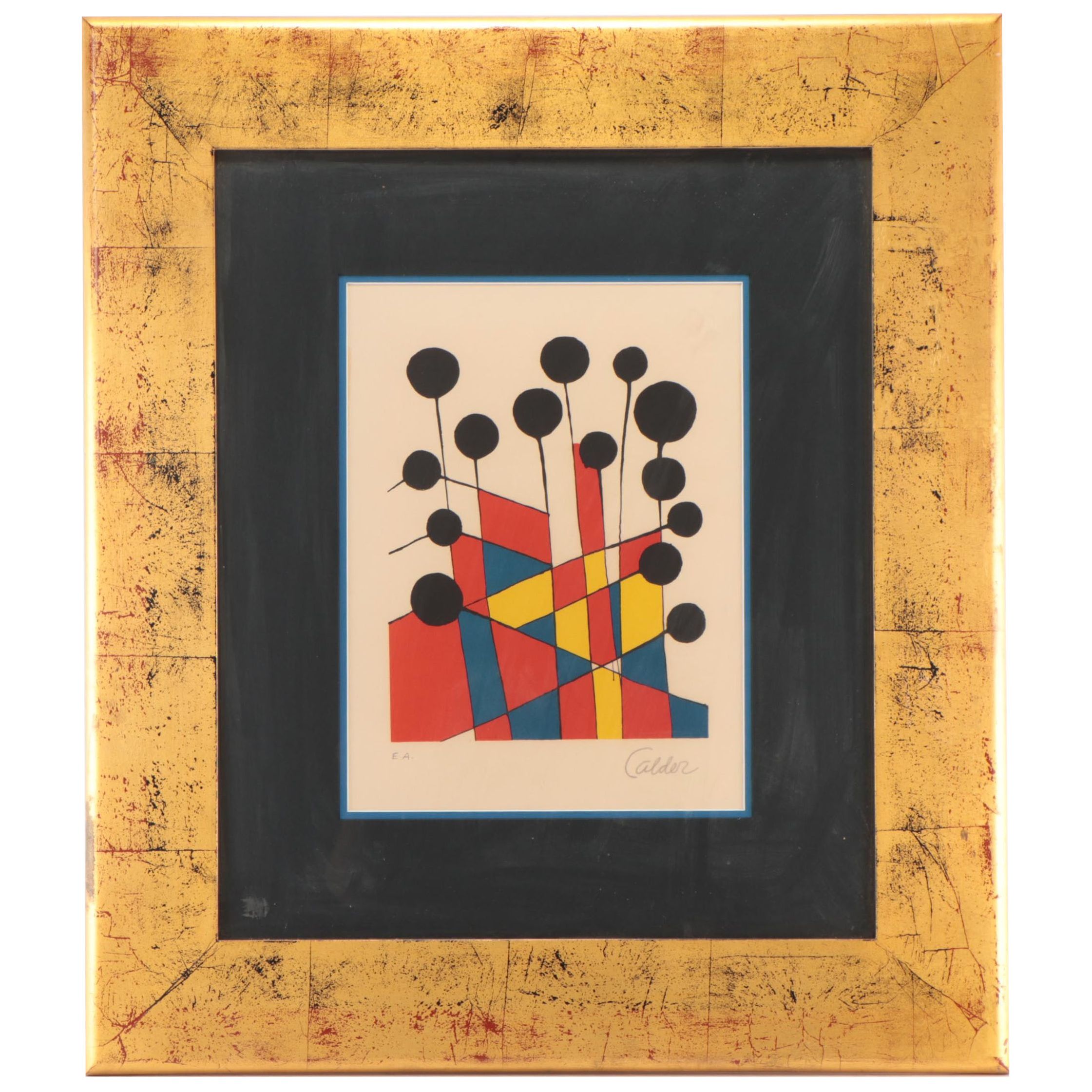 Alexander Calder Lithograph "Balloons," 1971