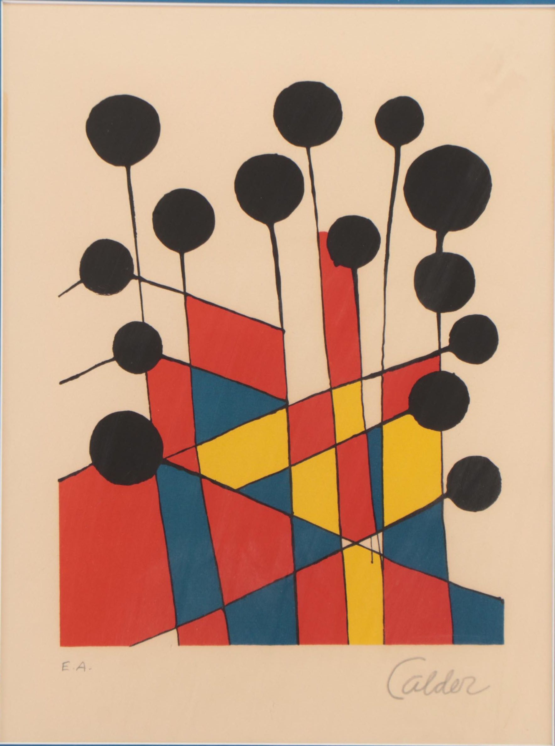 Alexander Calder Lithograph "Balloons," 1971