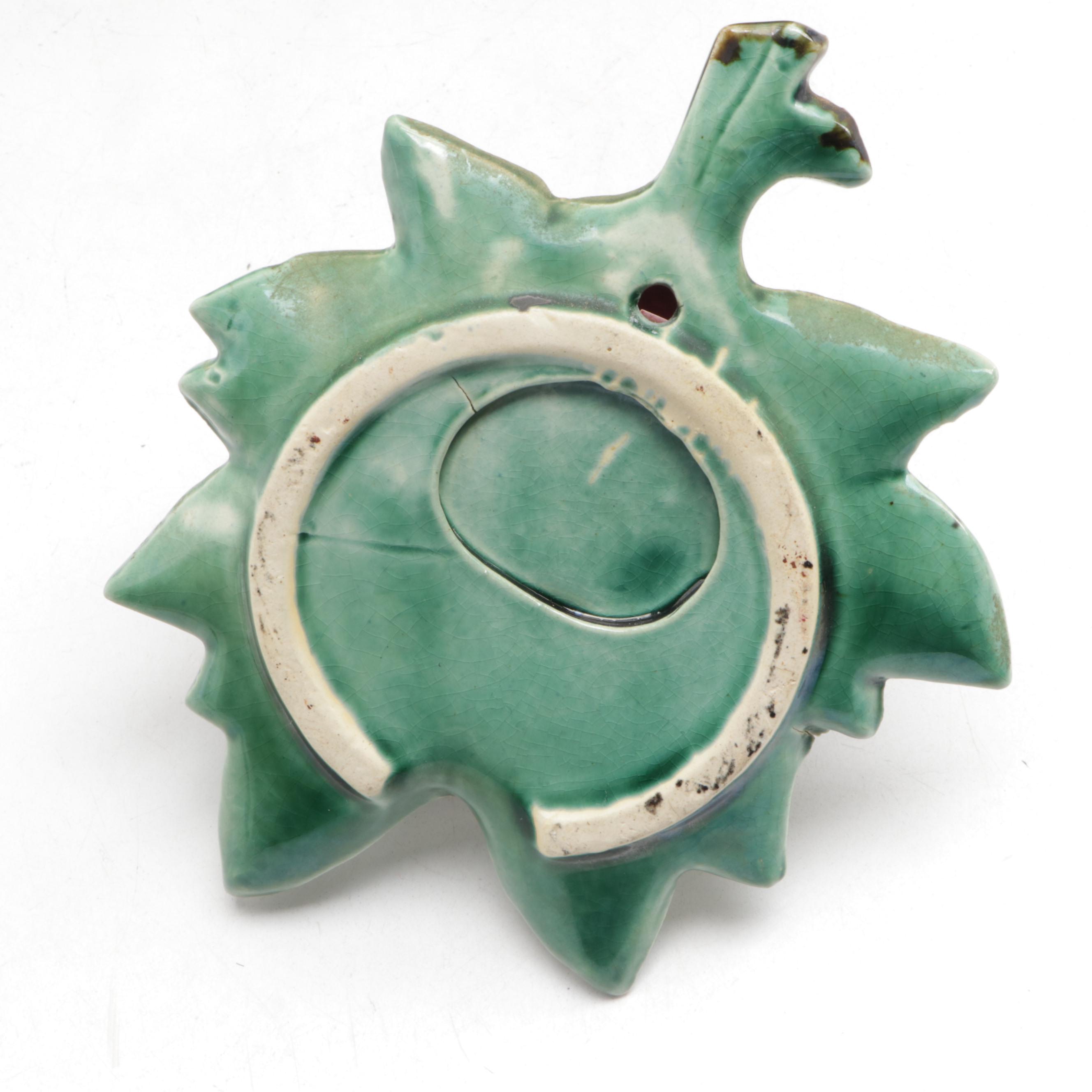 Gerold Porcelain Lithoplane Puzzle Stein with Stoneware Crock and Wall Pocket