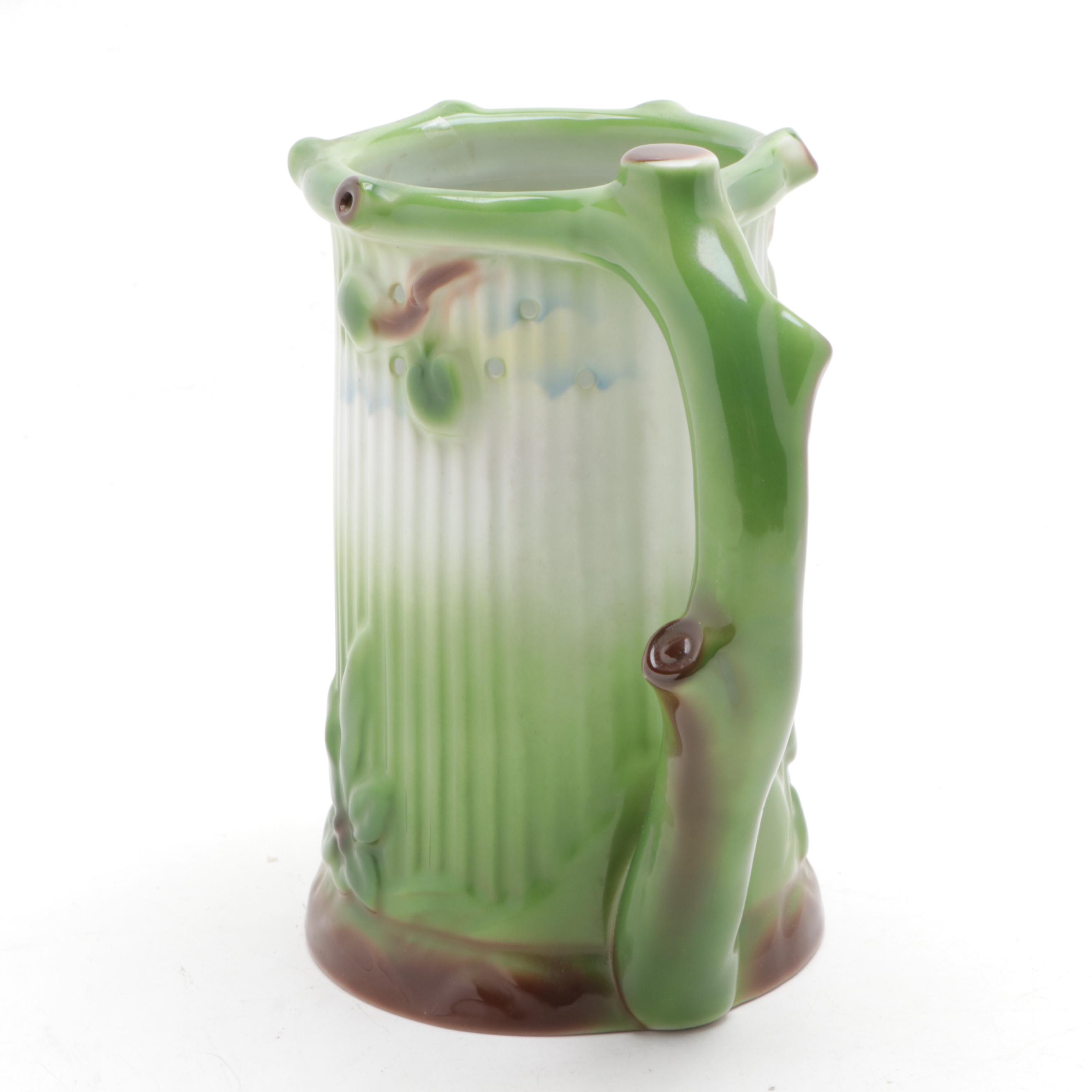 Gerold Porcelain Lithoplane Puzzle Stein with Stoneware Crock and Wall Pocket