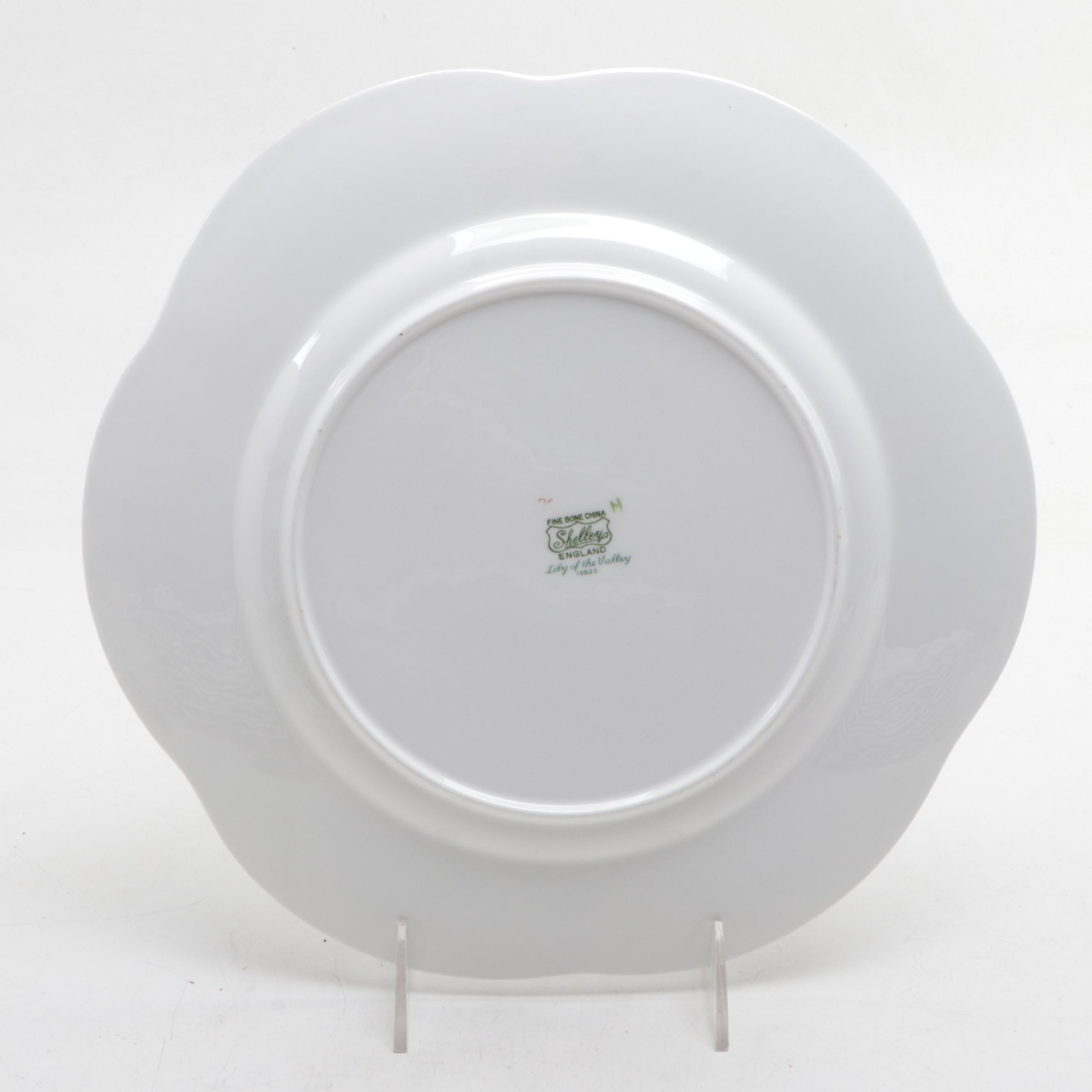 Shelley "Lily of the Valley" Bone China Dinnerware, Mid-20th Century
