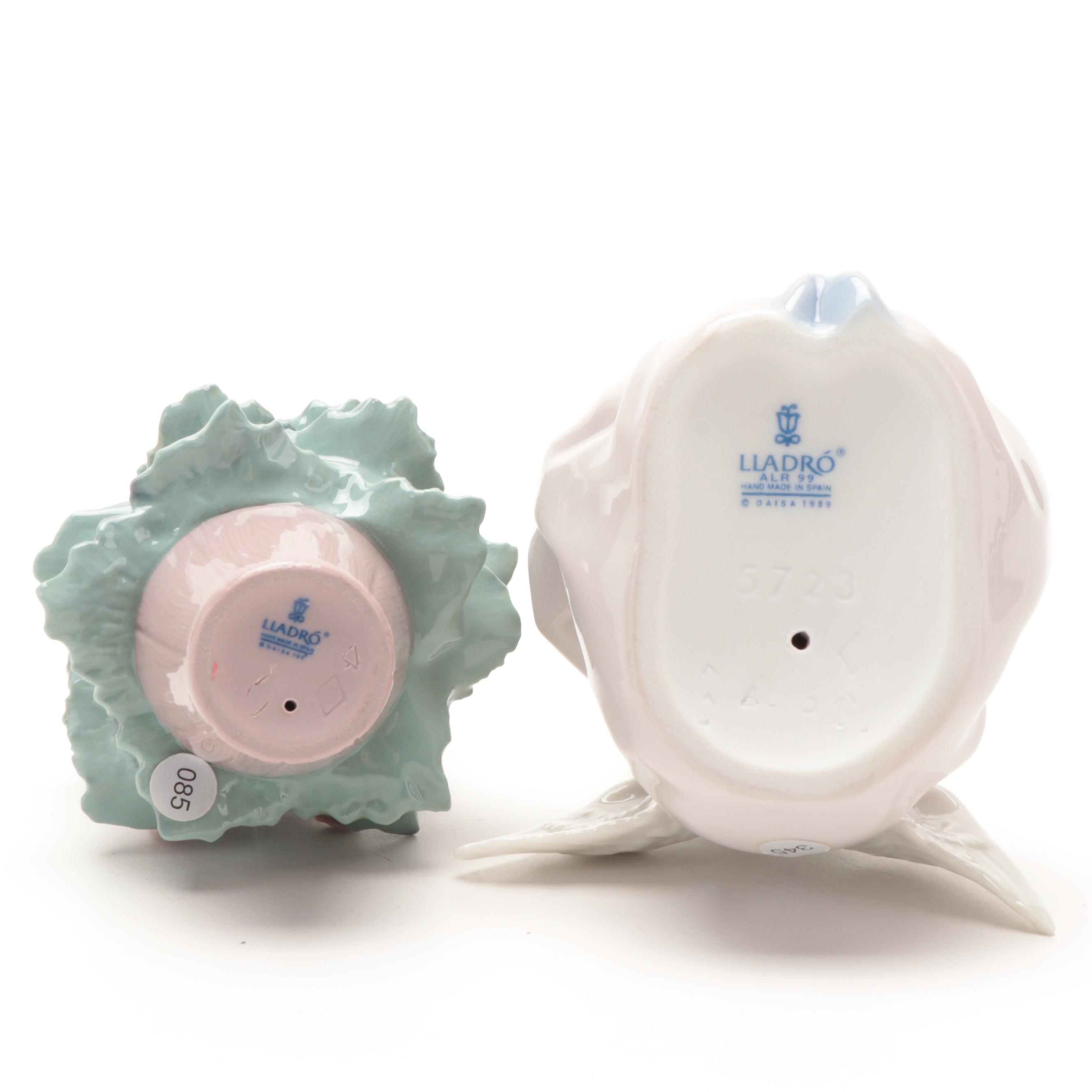 Lladró "Heavenly Chimes", "Christmas Tree" and "Baby Jesus" Porcelain Figurines