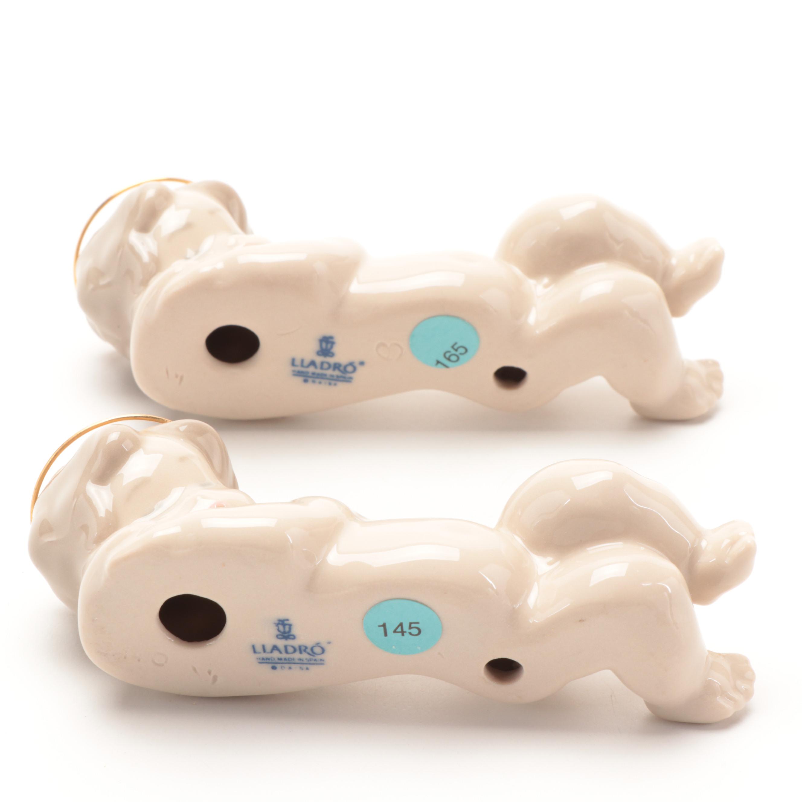 Lladró "Heavenly Chimes", "Christmas Tree" and "Baby Jesus" Porcelain Figurines