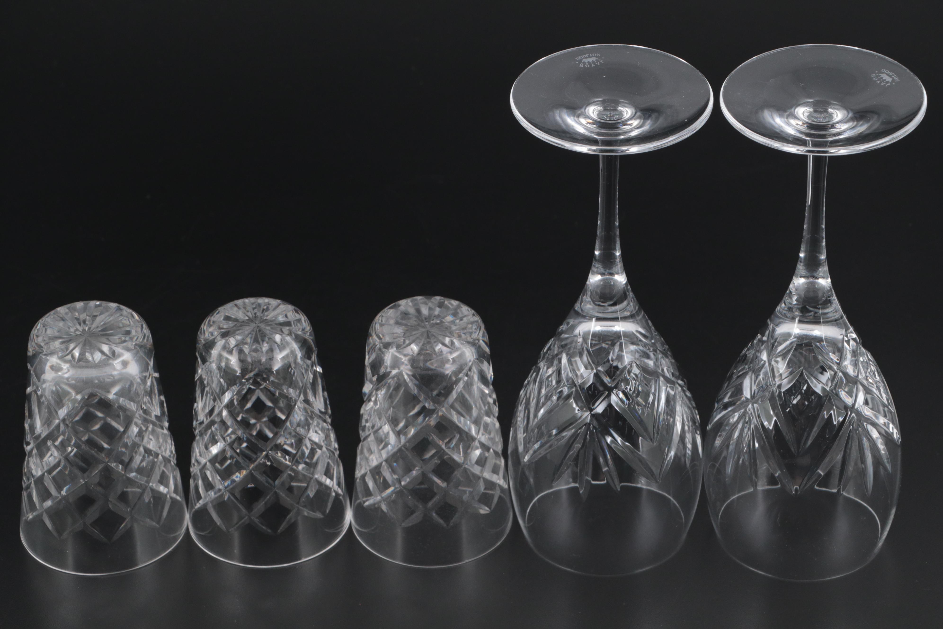 J.G. Durand Crystal Carafe with Waterford and Other Crystal Barware
