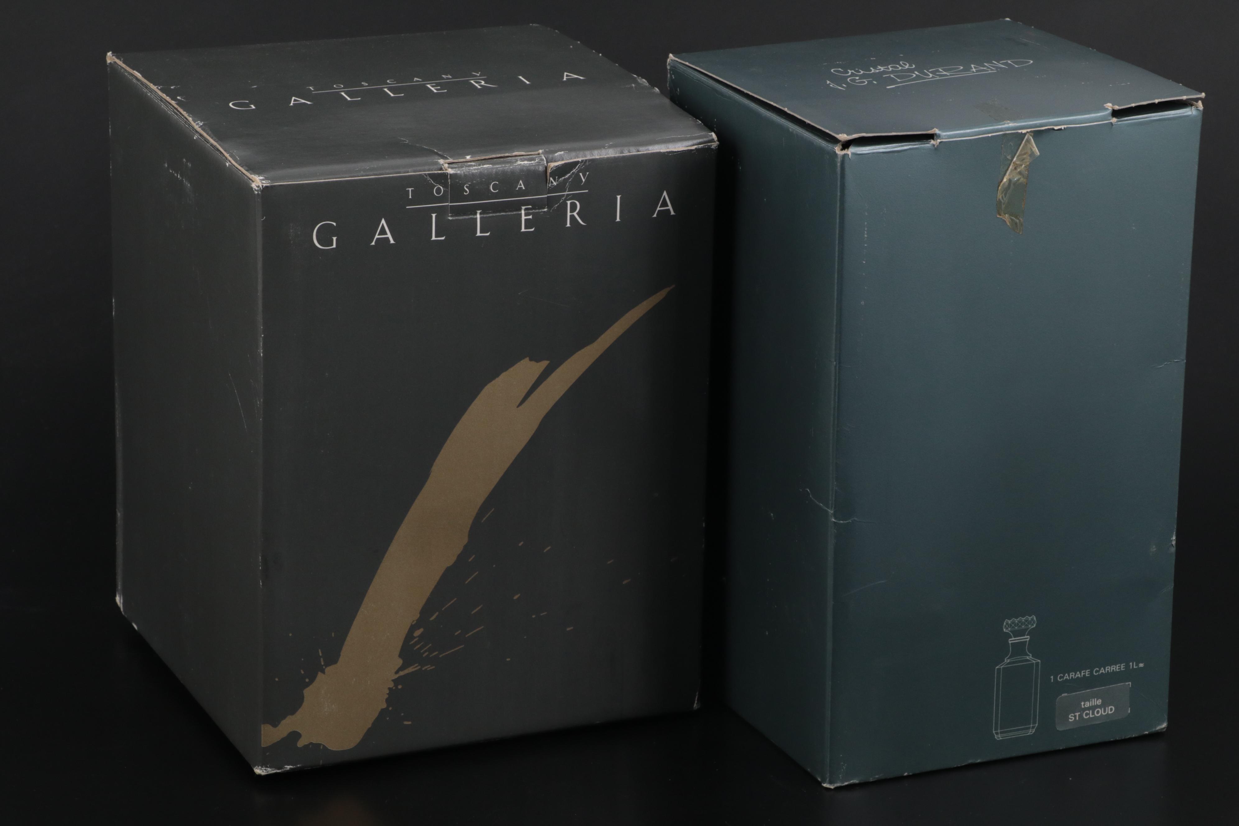 J.G. Durand Crystal Carafe with Waterford and Other Crystal Barware