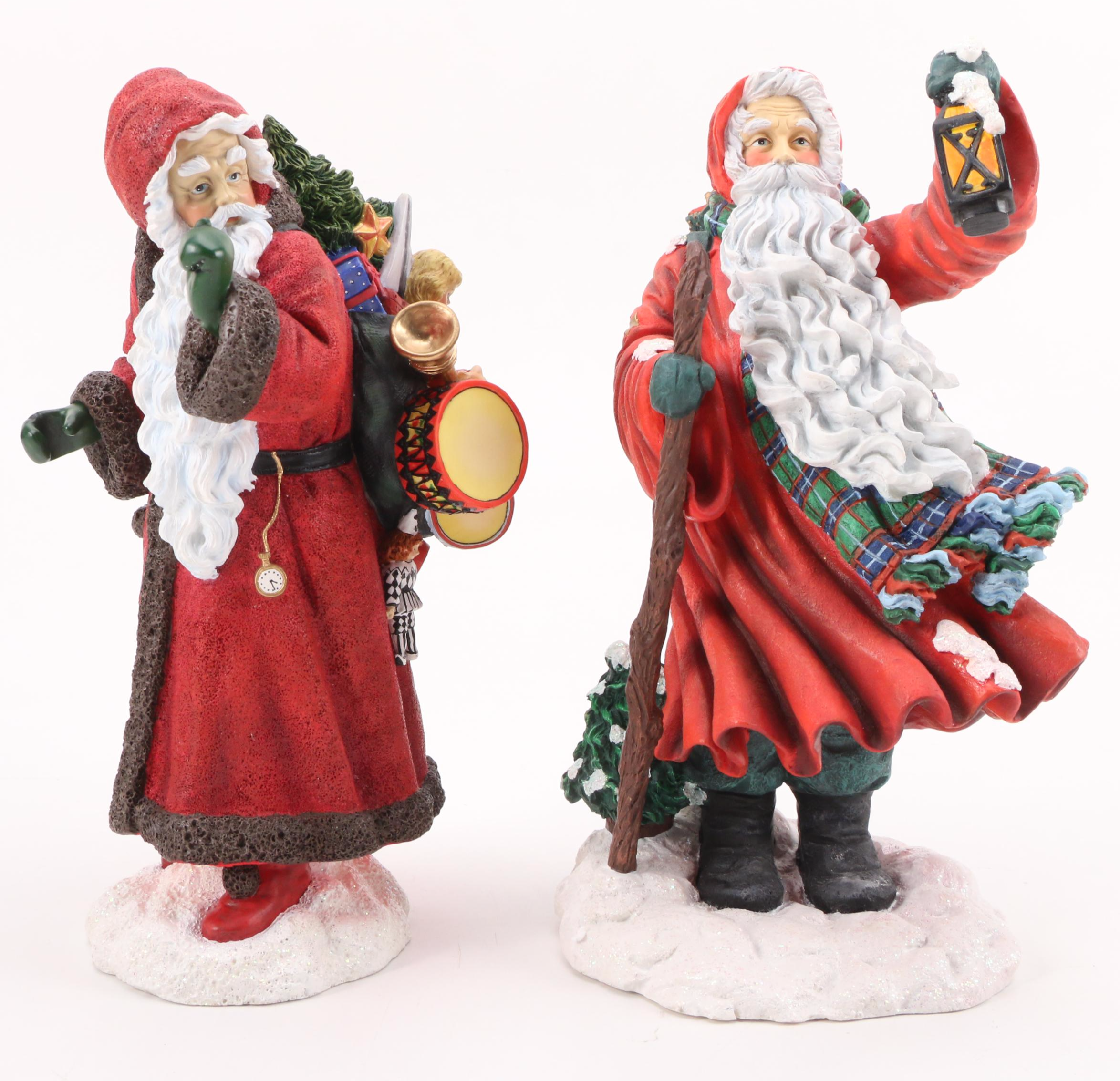 Pipka "Santa on the Go", "Knock, Knock Santa" and Midnight Visitor Figurines