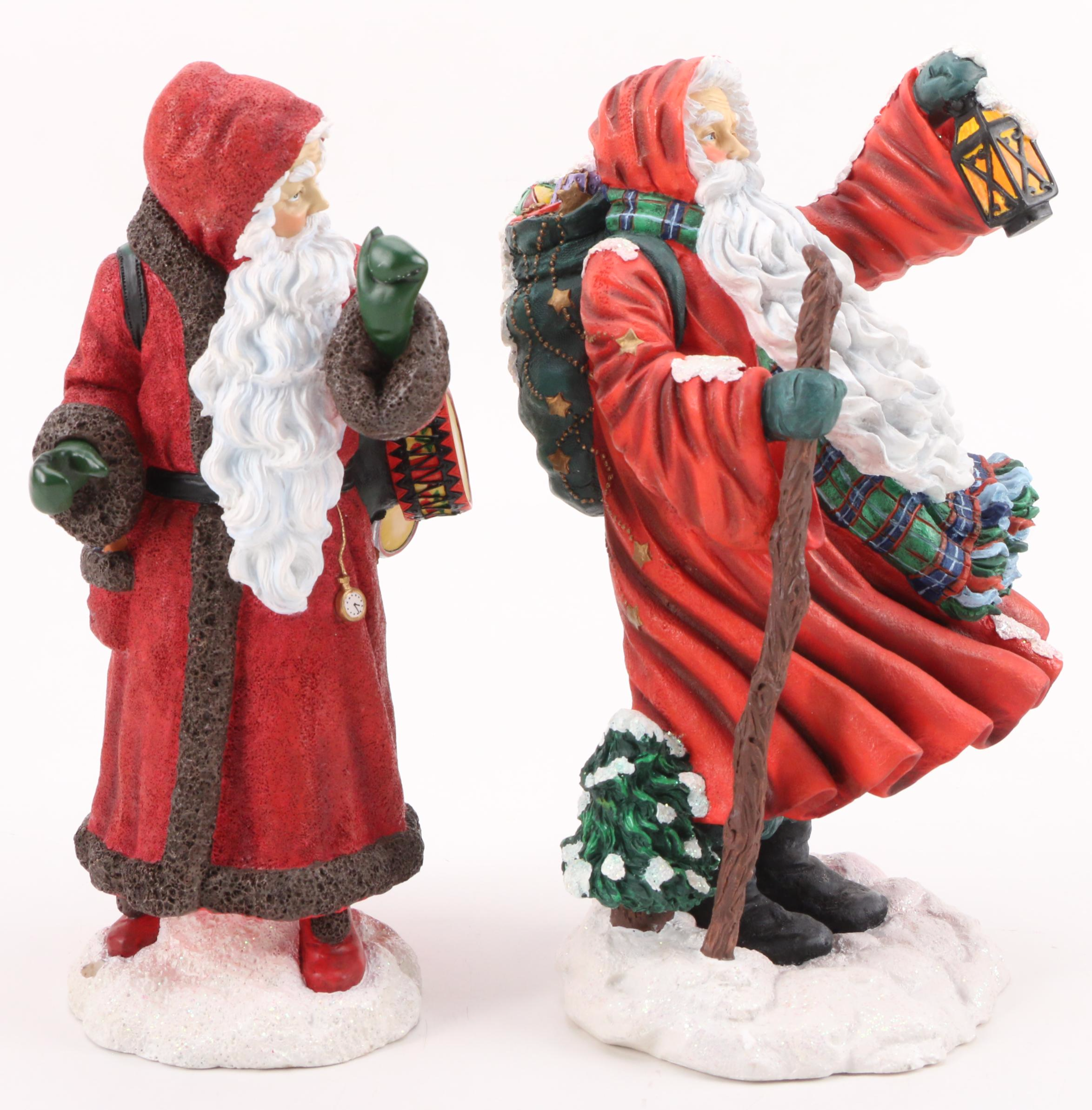 Pipka "Santa on the Go", "Knock, Knock Santa" and Midnight Visitor Figurines