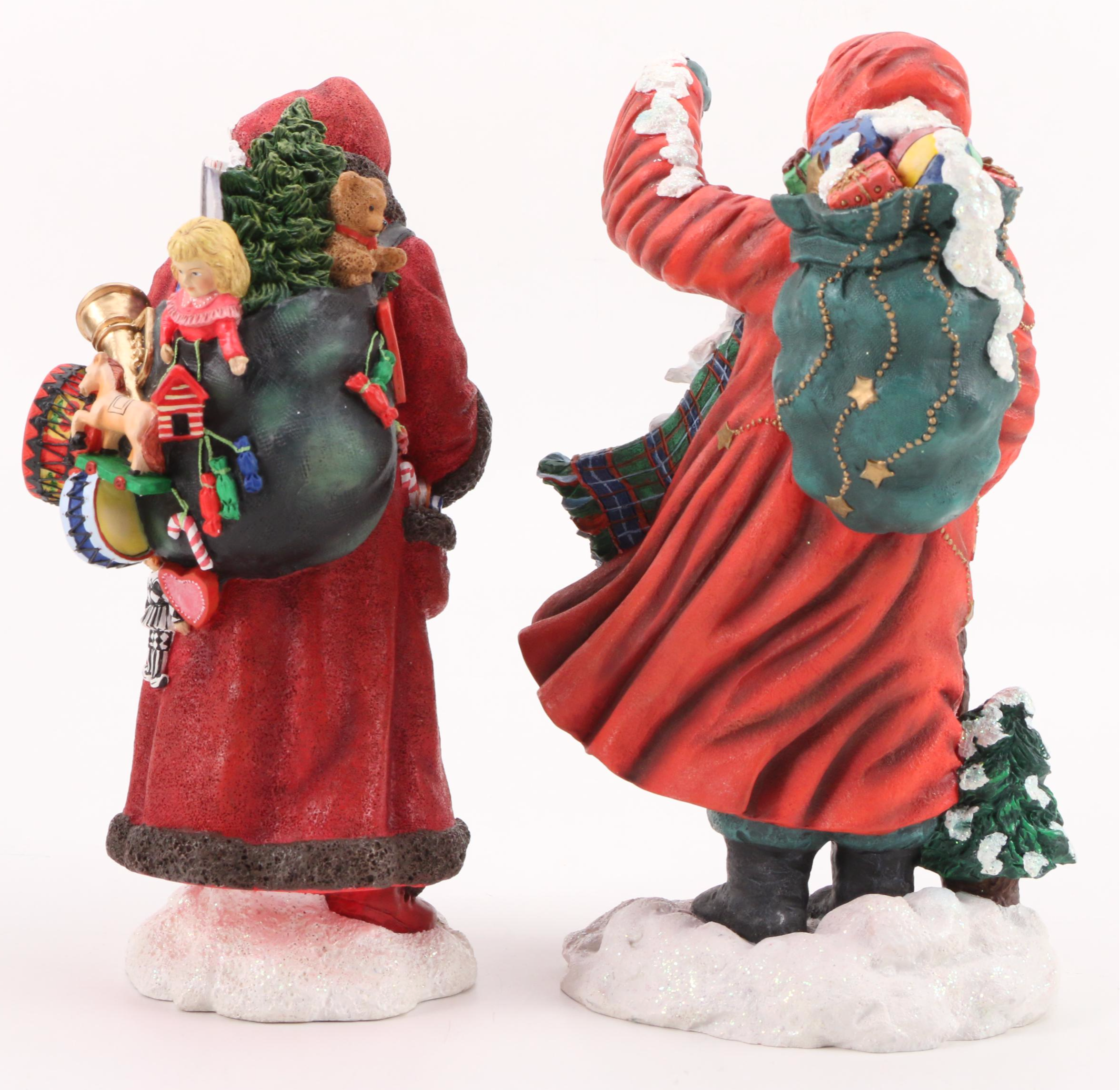 Pipka "Santa on the Go", "Knock, Knock Santa" and Midnight Visitor Figurines