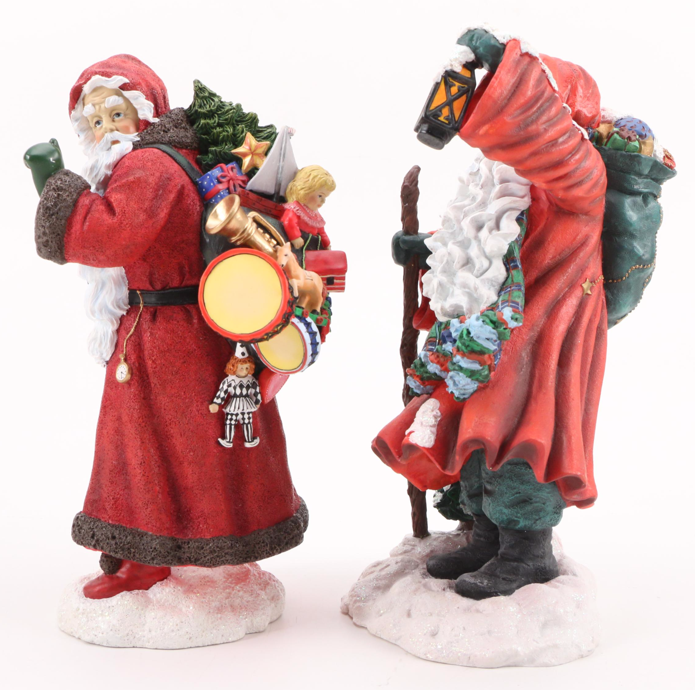 Pipka "Santa on the Go", "Knock, Knock Santa" and Midnight Visitor Figurines