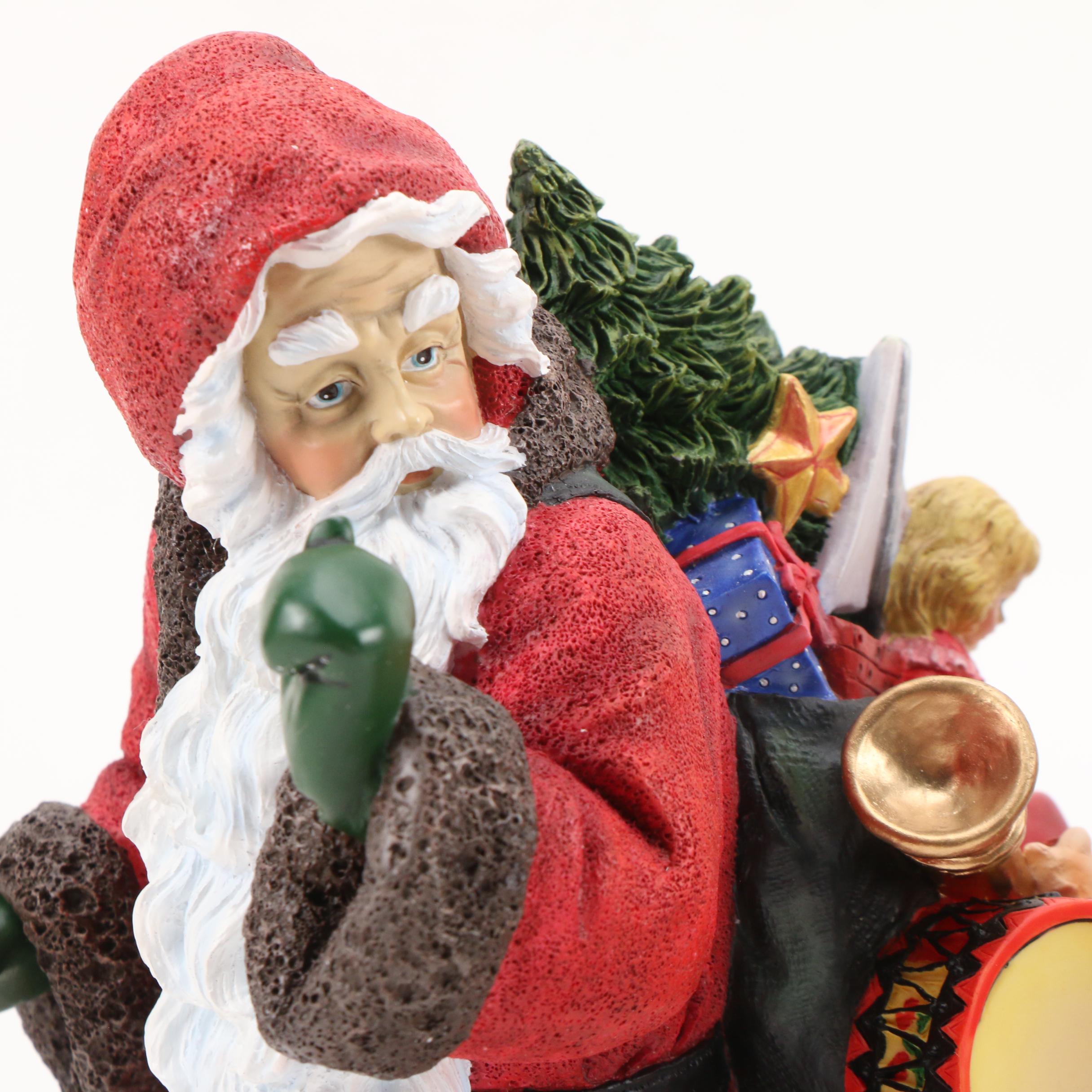 Pipka "Santa on the Go", "Knock, Knock Santa" and Midnight Visitor Figurines