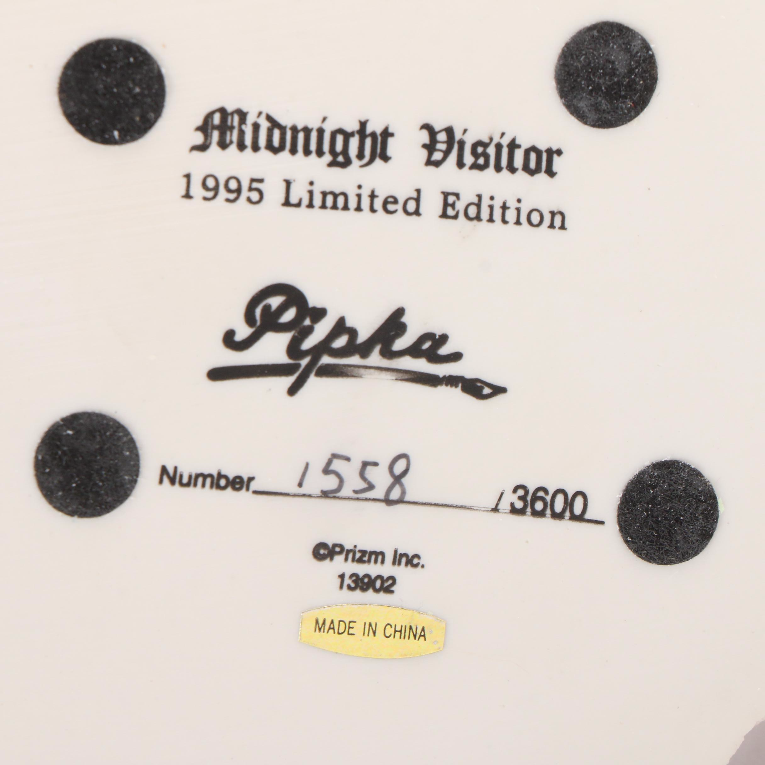 Pipka "Santa on the Go", "Knock, Knock Santa" and Midnight Visitor Figurines