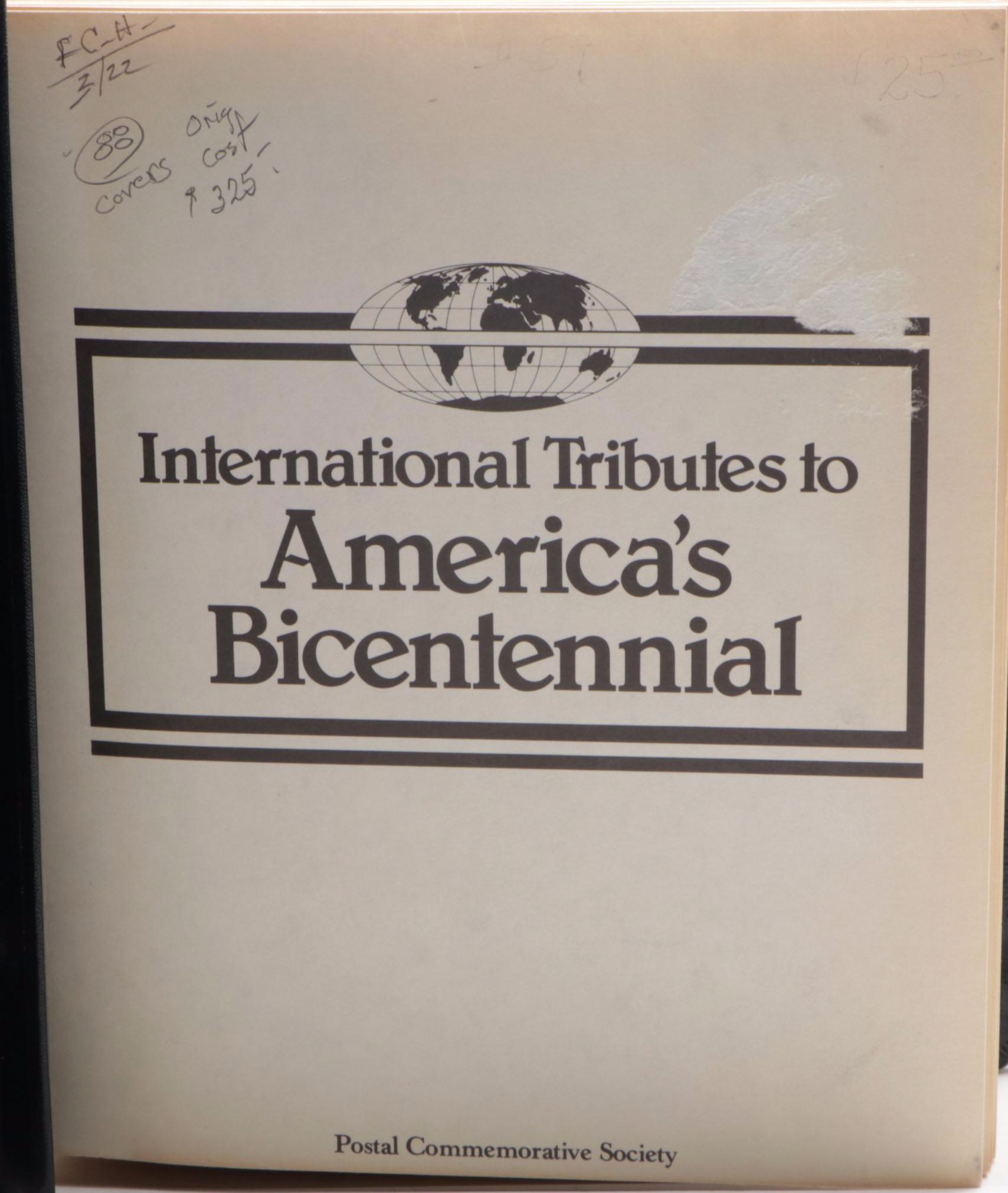 Three Bicentennial Themed Albums of First Day Issue Stamps and Postal Covers