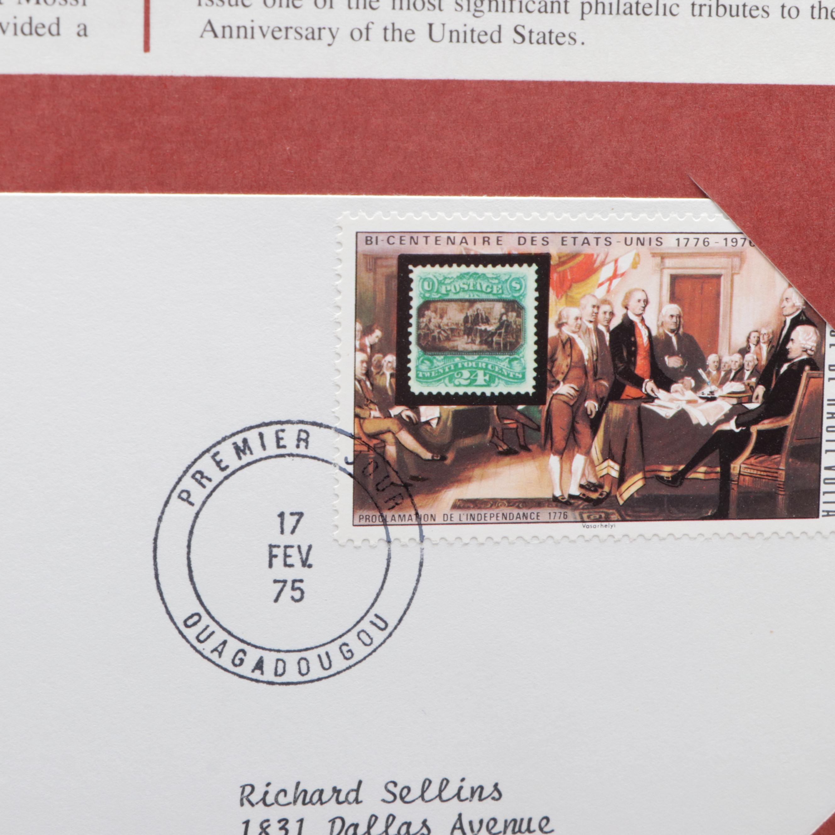 Three Bicentennial Themed Albums of First Day Issue Stamps and Postal Covers