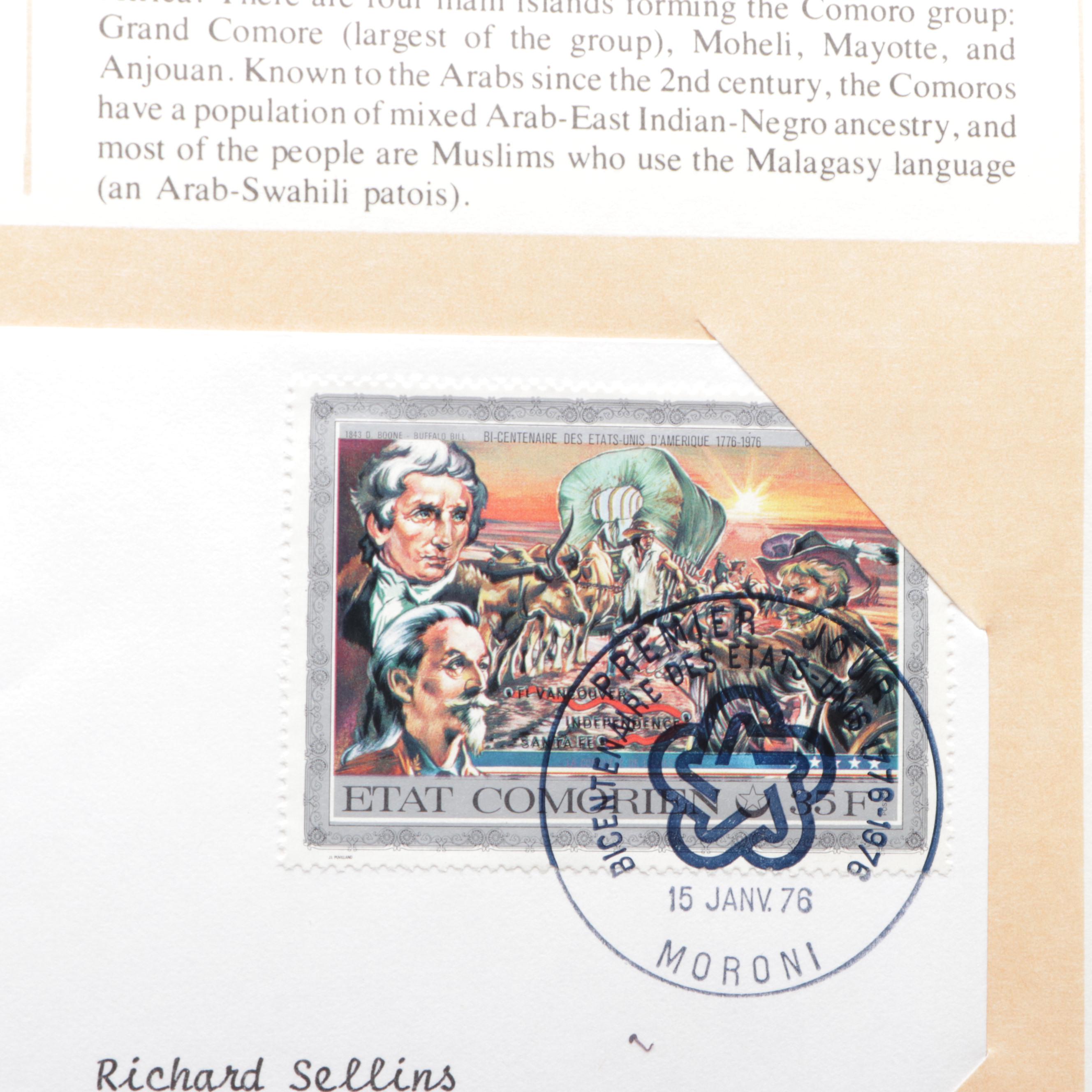 Three Bicentennial Themed Albums of First Day Issue Stamps and Postal Covers