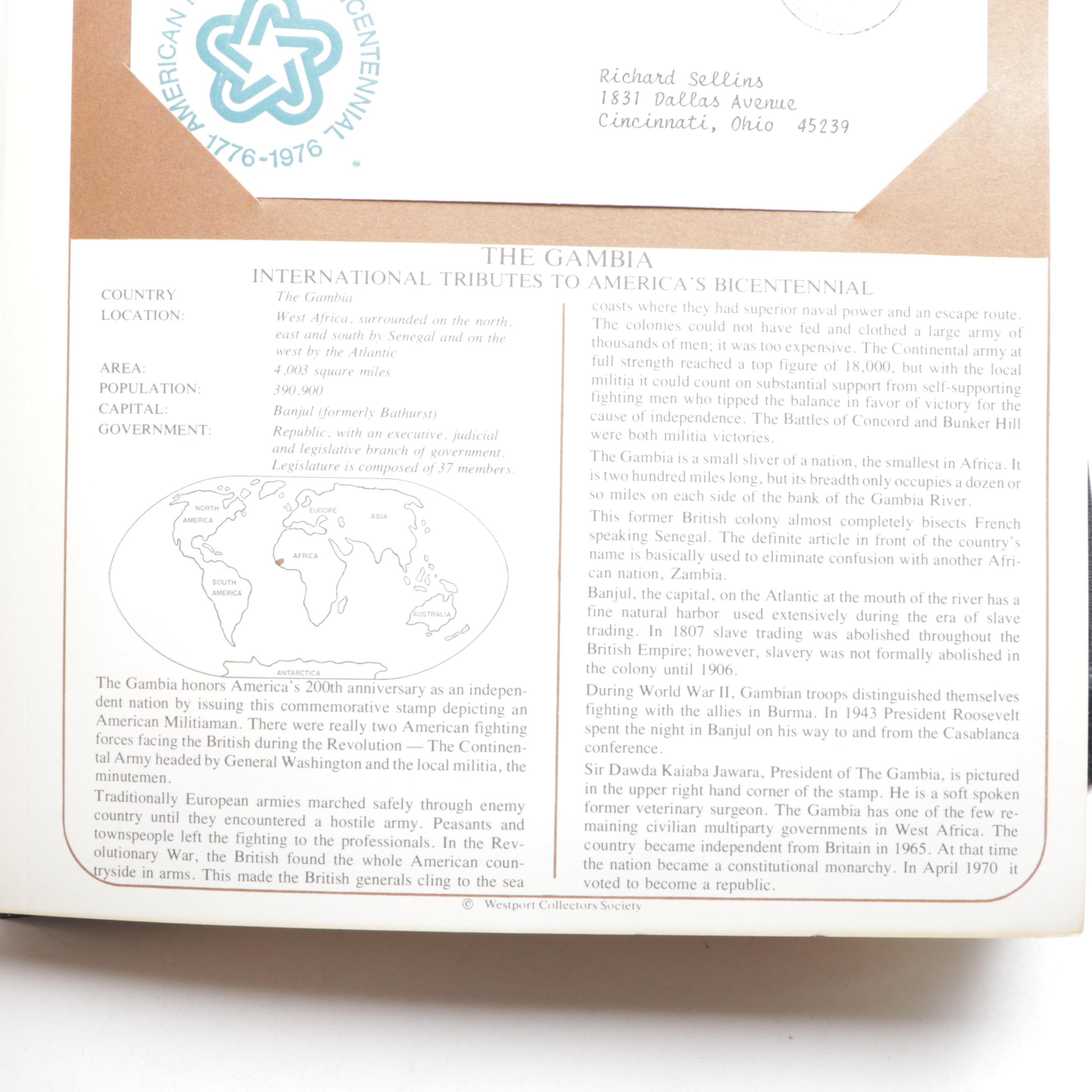 Three Bicentennial Themed Albums of First Day Issue Stamps and Postal Covers