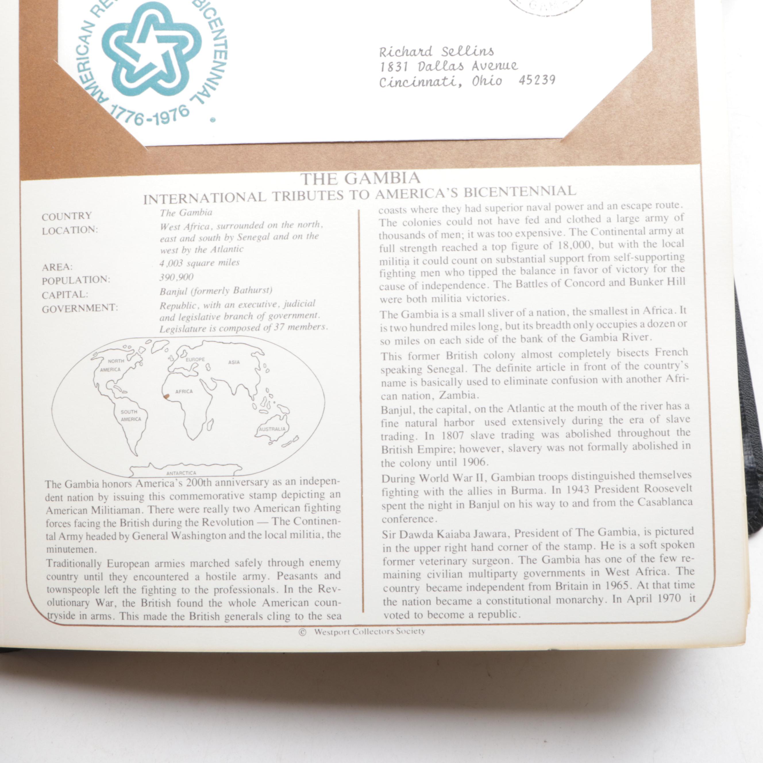 Three Bicentennial Themed Albums of First Day Issue Stamps and Postal Covers