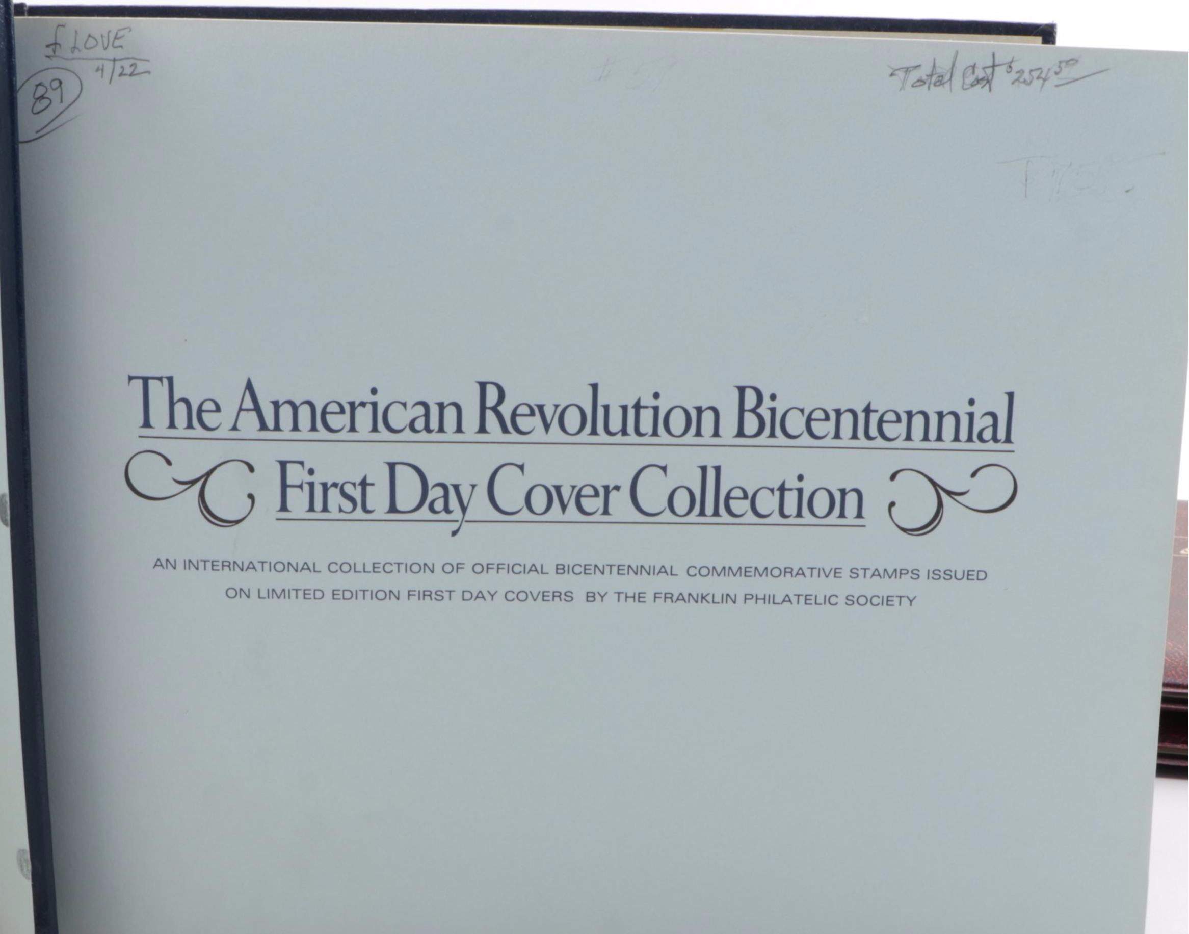 Three Bicentennial Themed Albums of First Day Issue Stamps and Postal Covers