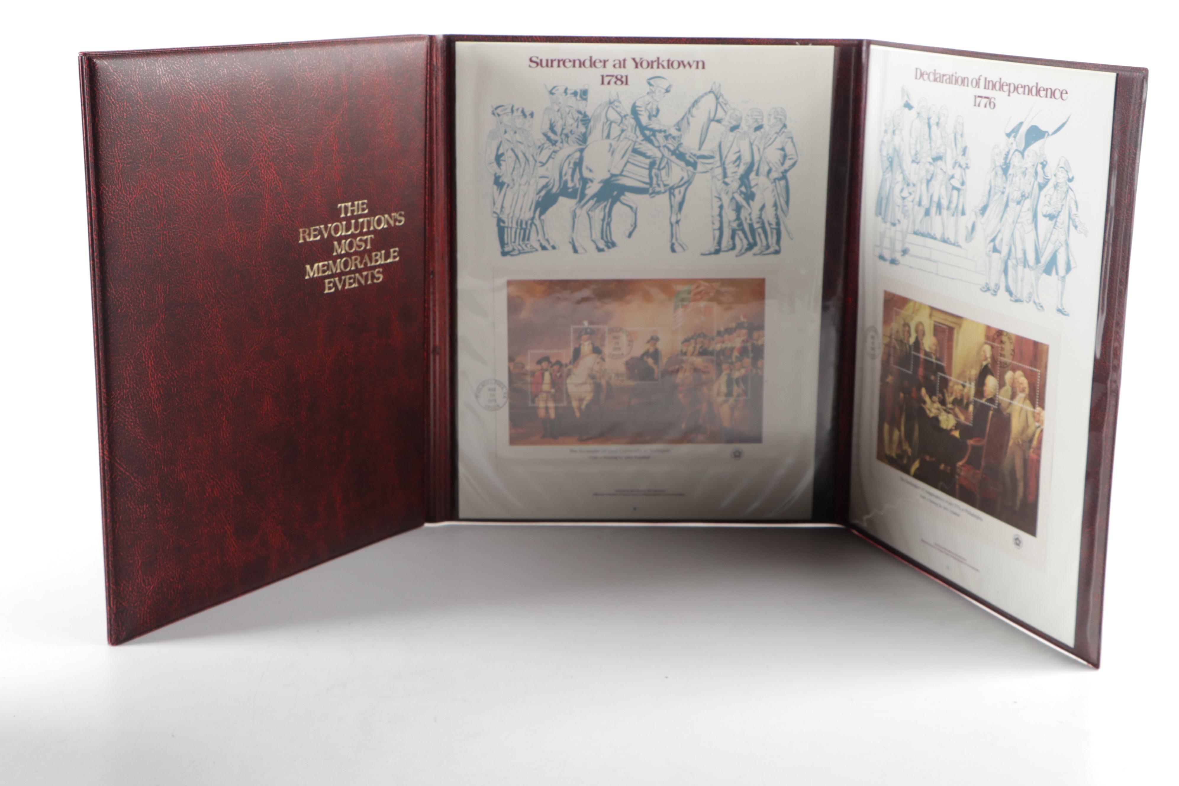 Three Bicentennial Themed Albums of First Day Issue Stamps and Postal Covers