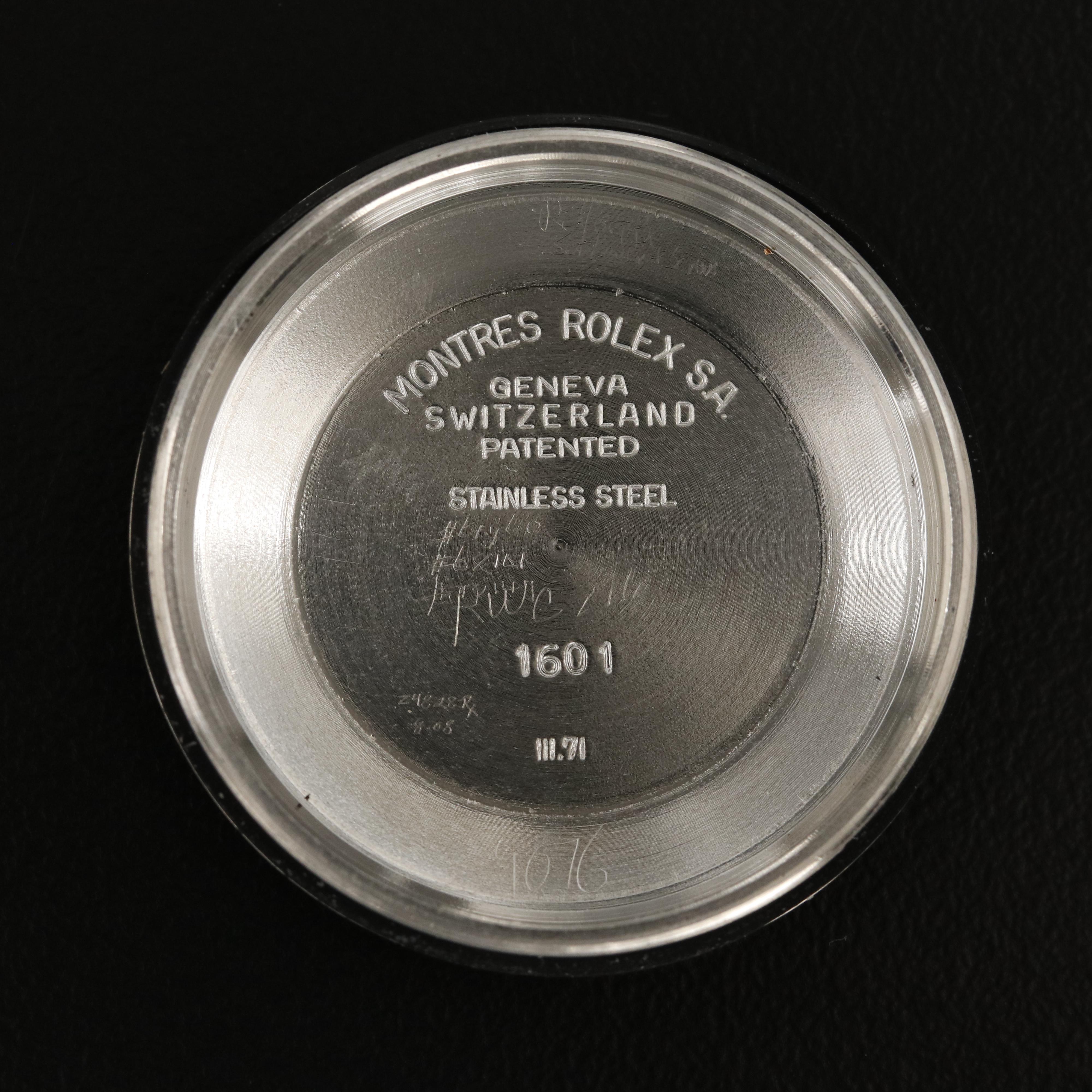 1971 Rolex Datejust "Pie Pan" Linen Dial Watch