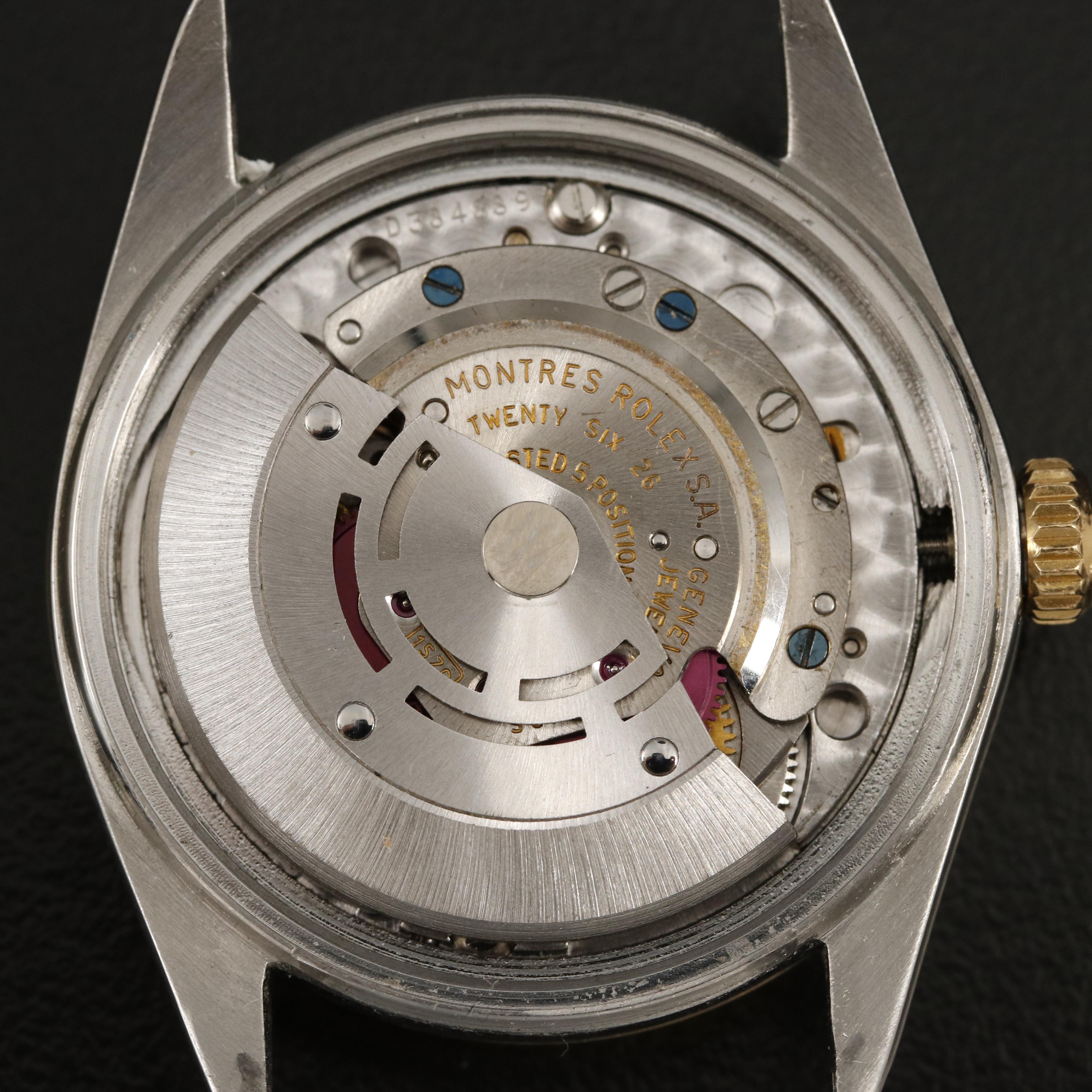 1971 Rolex Datejust "Pie Pan" Linen Dial Watch