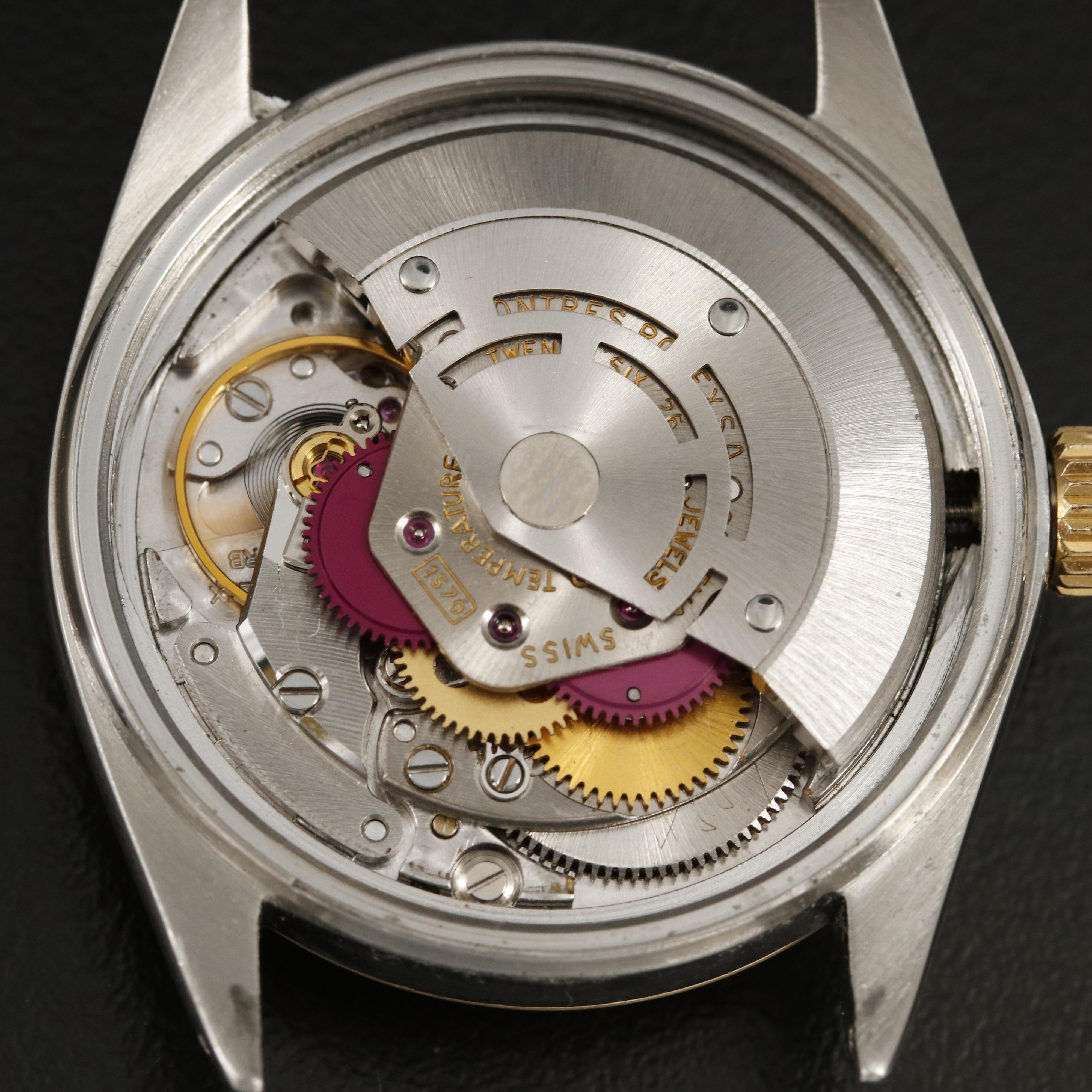 1971 Rolex Datejust "Pie Pan" Linen Dial Watch