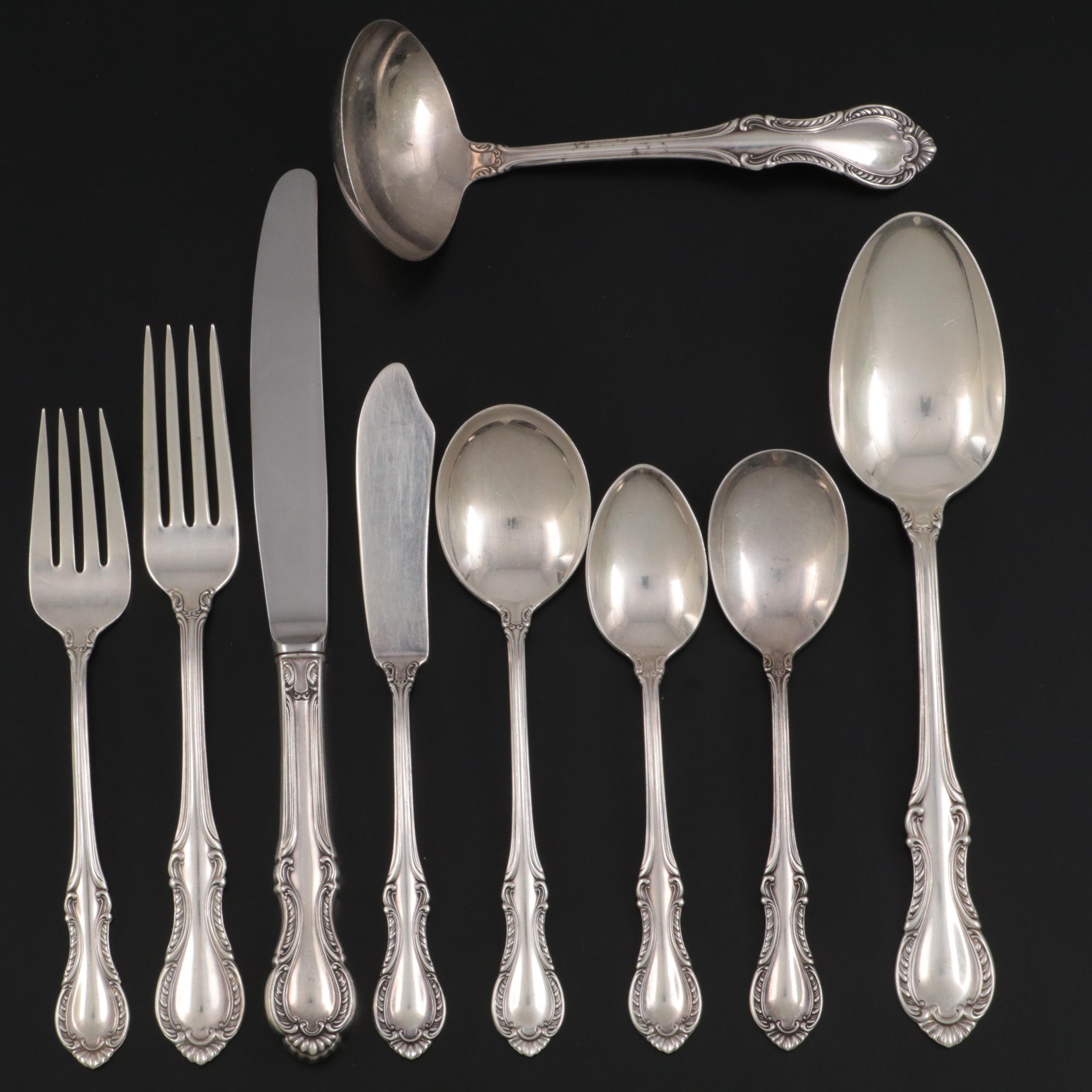 Fine Arts "Southern Colonial" Sterling Silver Flatware and Serving Utensils