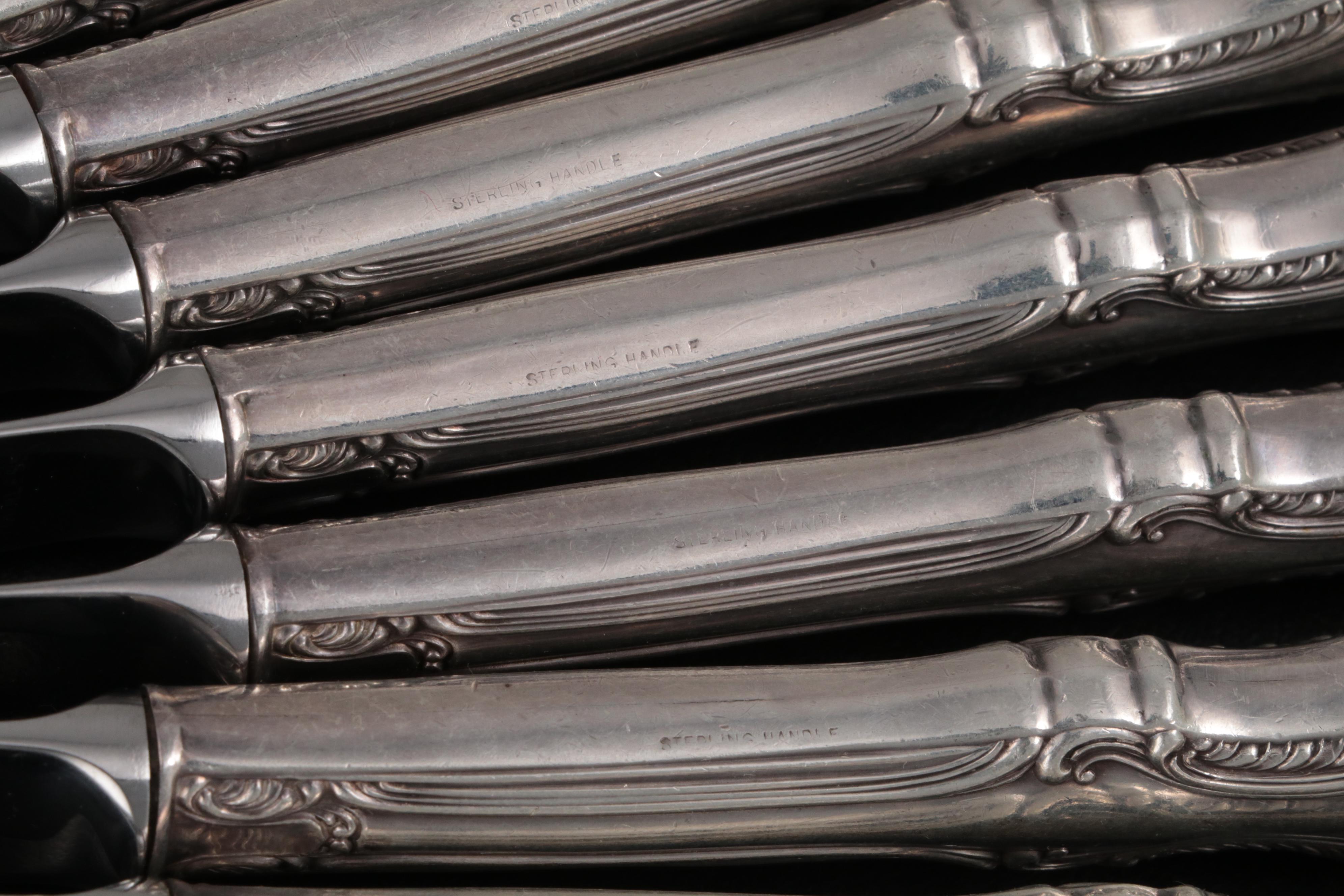 Fine Arts "Southern Colonial" Sterling Silver Flatware and Serving Utensils