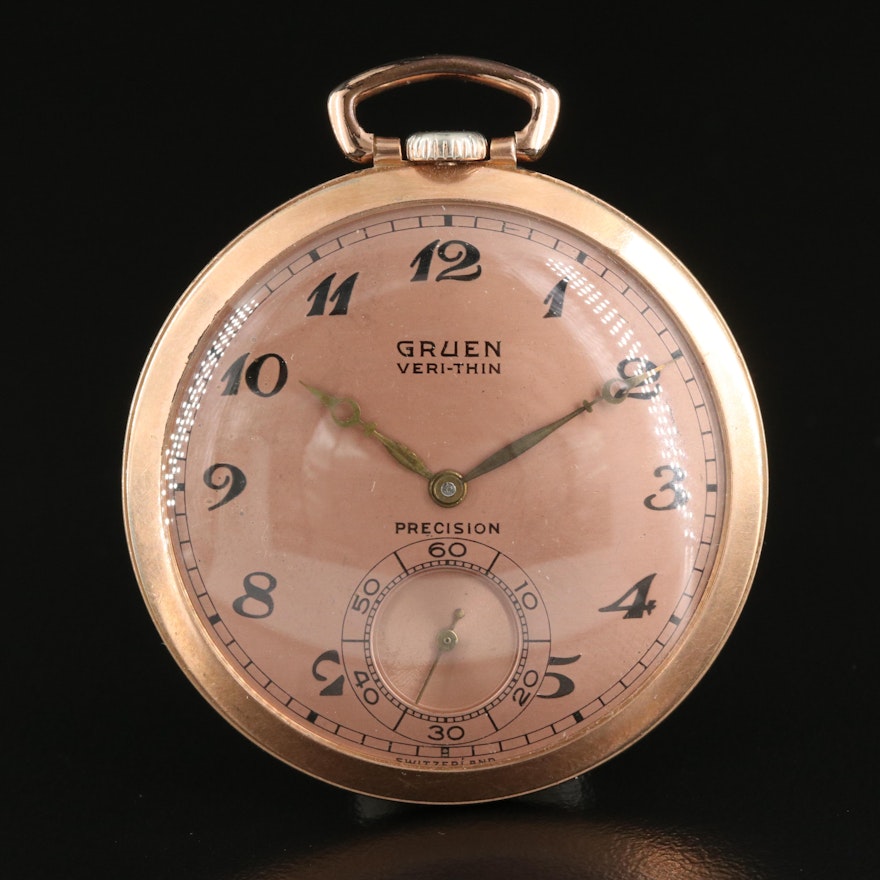 Gruen Very Thin Precision Pocket Watch