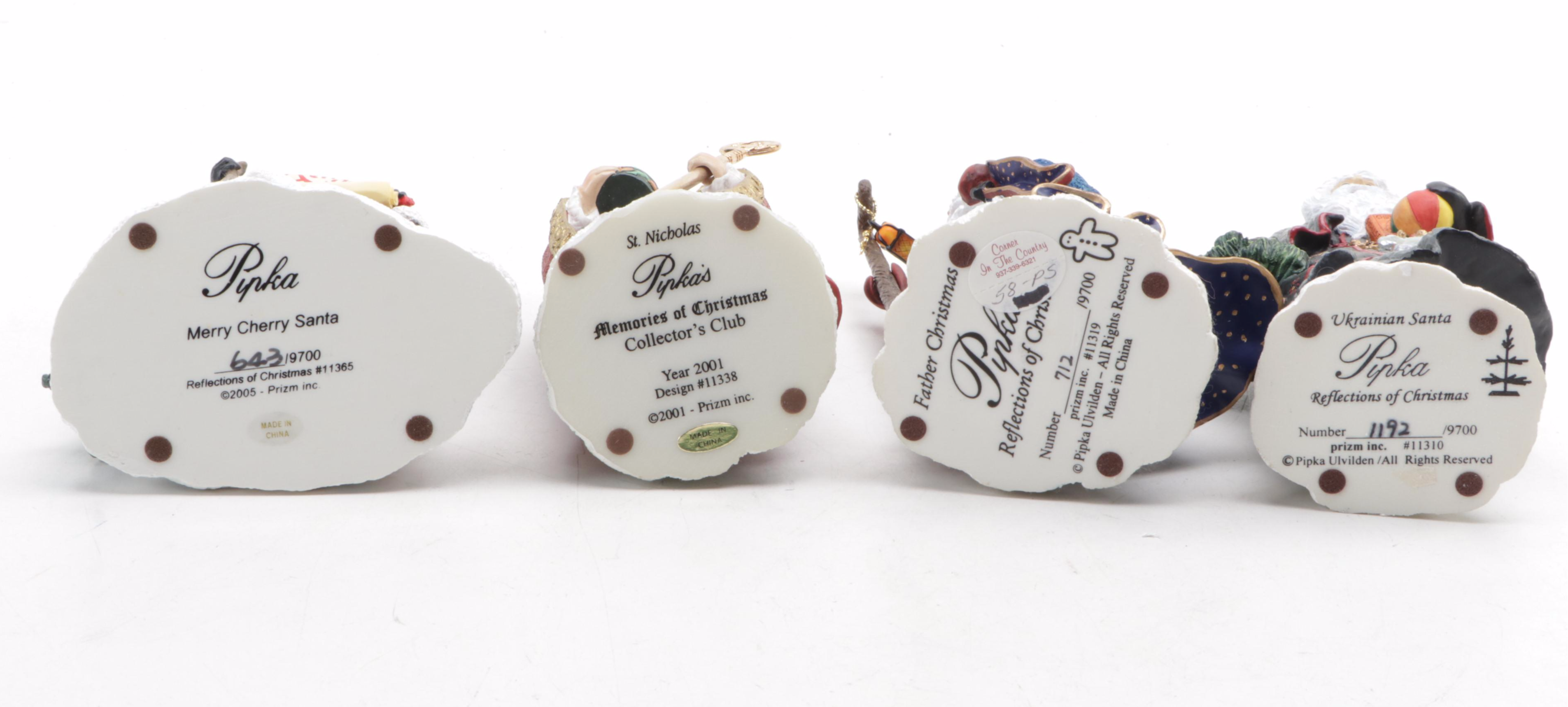 Pipka "Father Christmas," "St. Nicholas," and Other Santa Figures