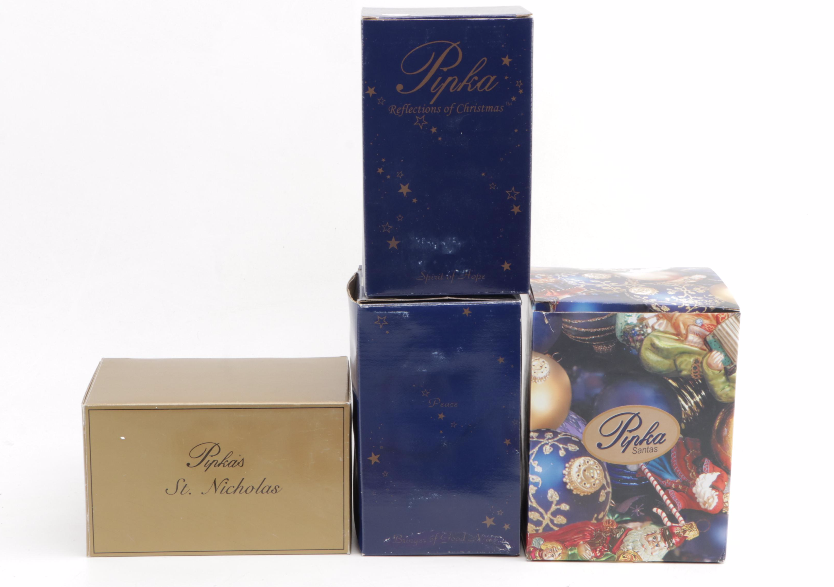 Pipka "Father Christmas," "St. Nicholas," and Other Santa Figures