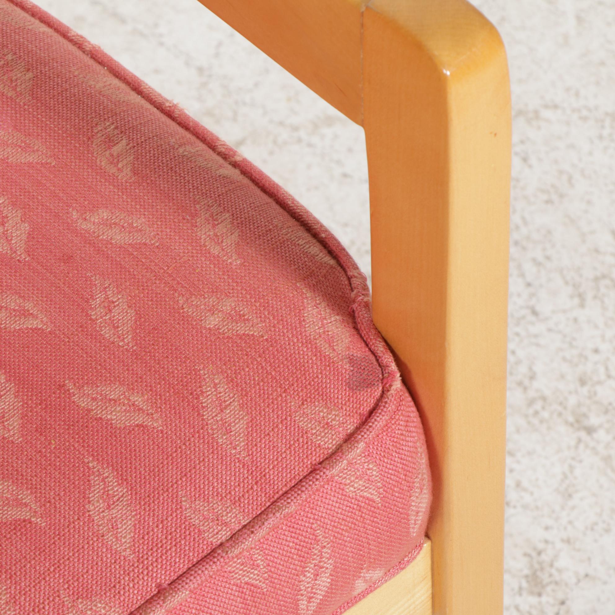 Maple Split-Pedestal Dining Table and Eight Caned Tub Chairs on Casters