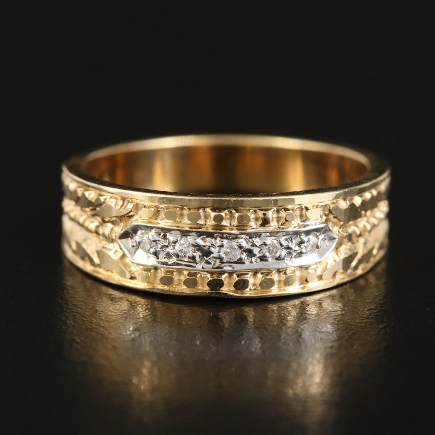 14K 0.05 CTW Diamond Band