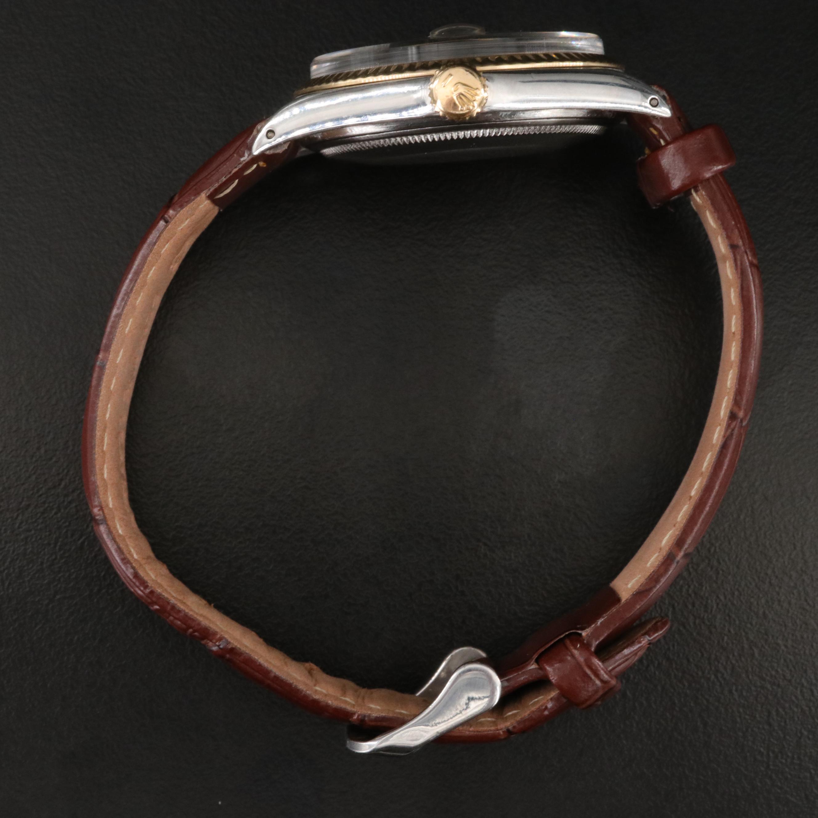 1971 Rolex Datejust "Pie Pan" Linen Dial Watch