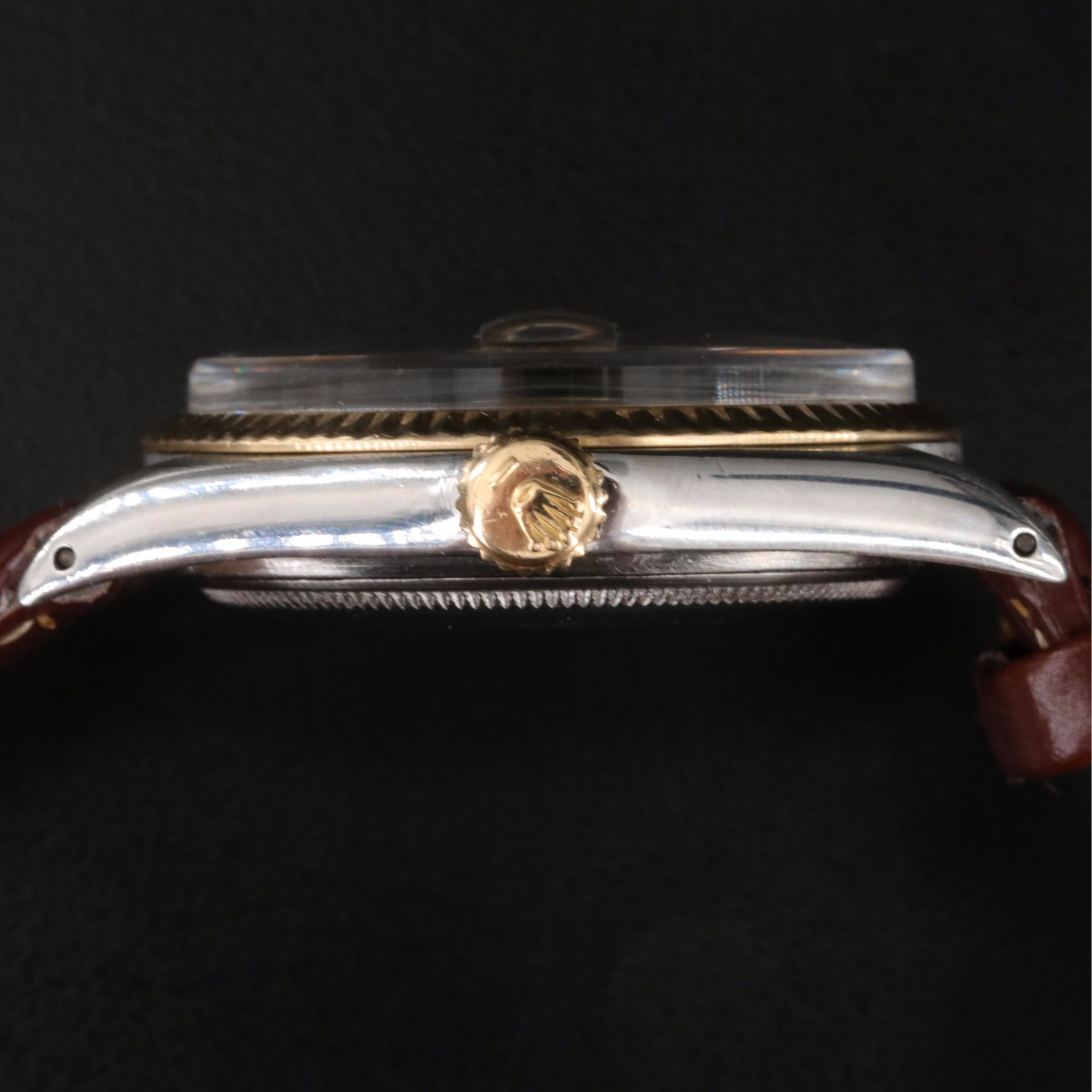 1971 Rolex Datejust "Pie Pan" Linen Dial Watch