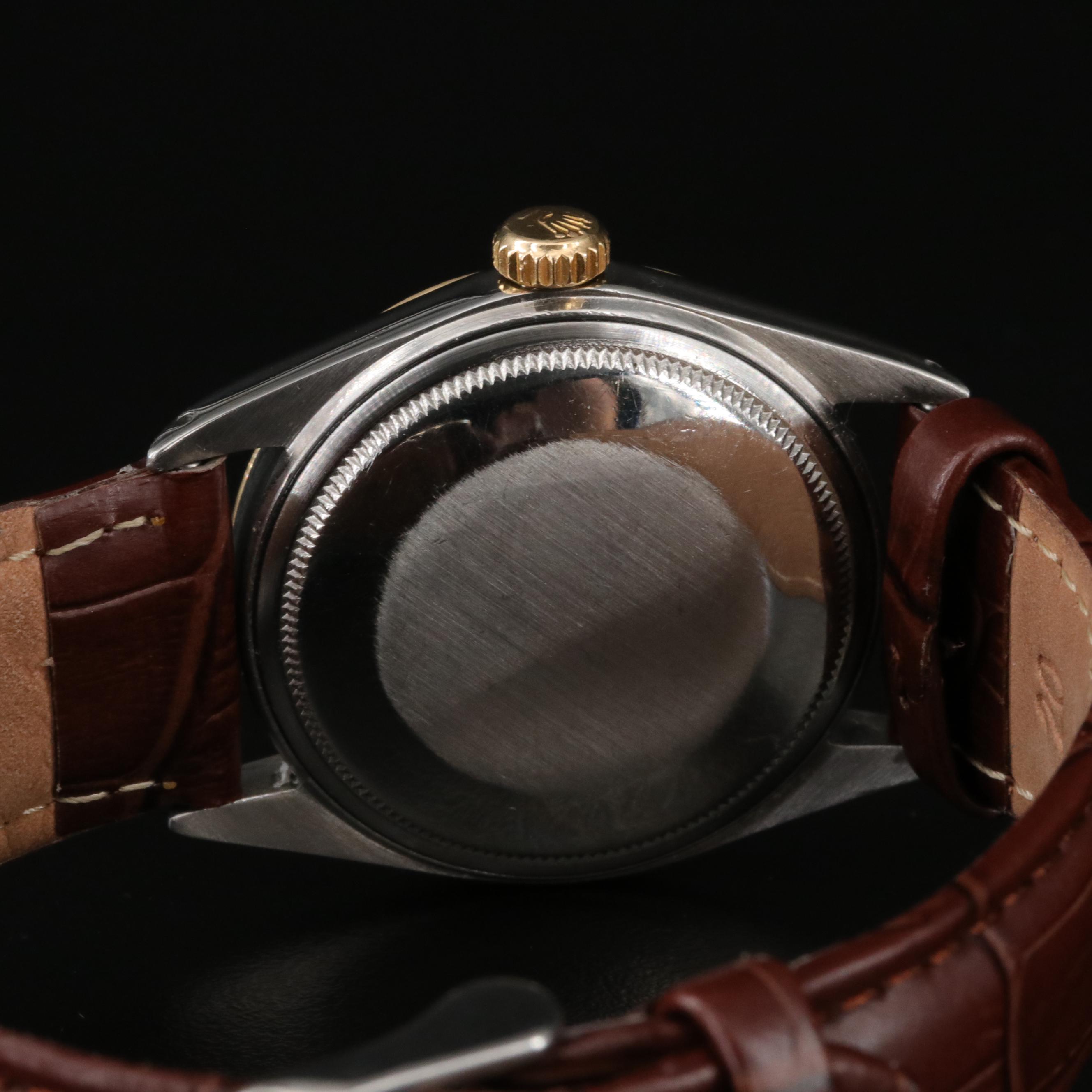 1971 Rolex Datejust "Pie Pan" Linen Dial Watch